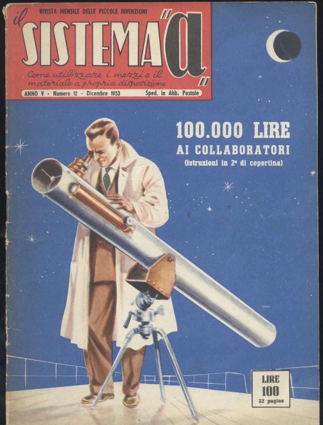 SISTEMA A dicembre 1953 rivista vintage ingrandire negativa ferrovia trenini …