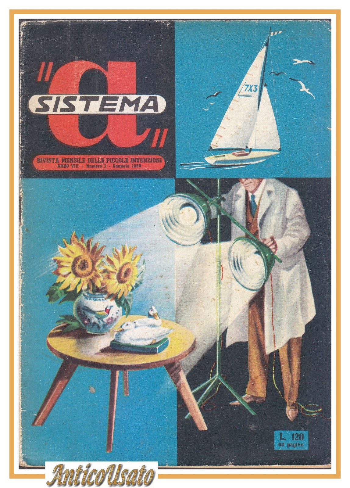 SISTEMA A gennaio 1956 rivista vintage fai da te elettronica …