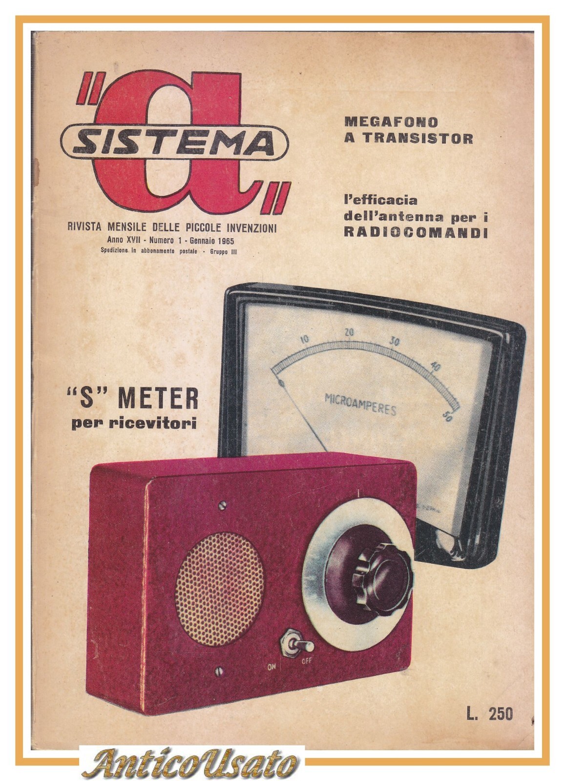 SISTEMA A gennaio 1965 rivista vintage fai da te elettronica …