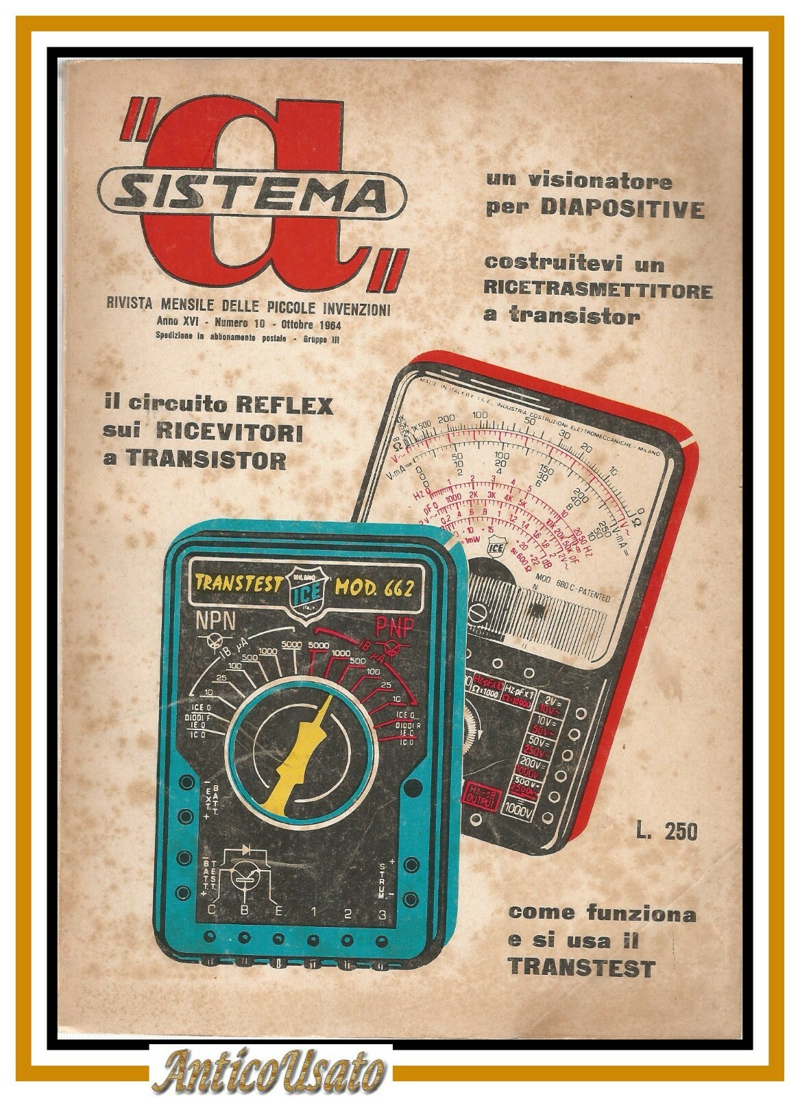 SISTEMA A ottobre 1964 rivista vintage fai da te elettronica …