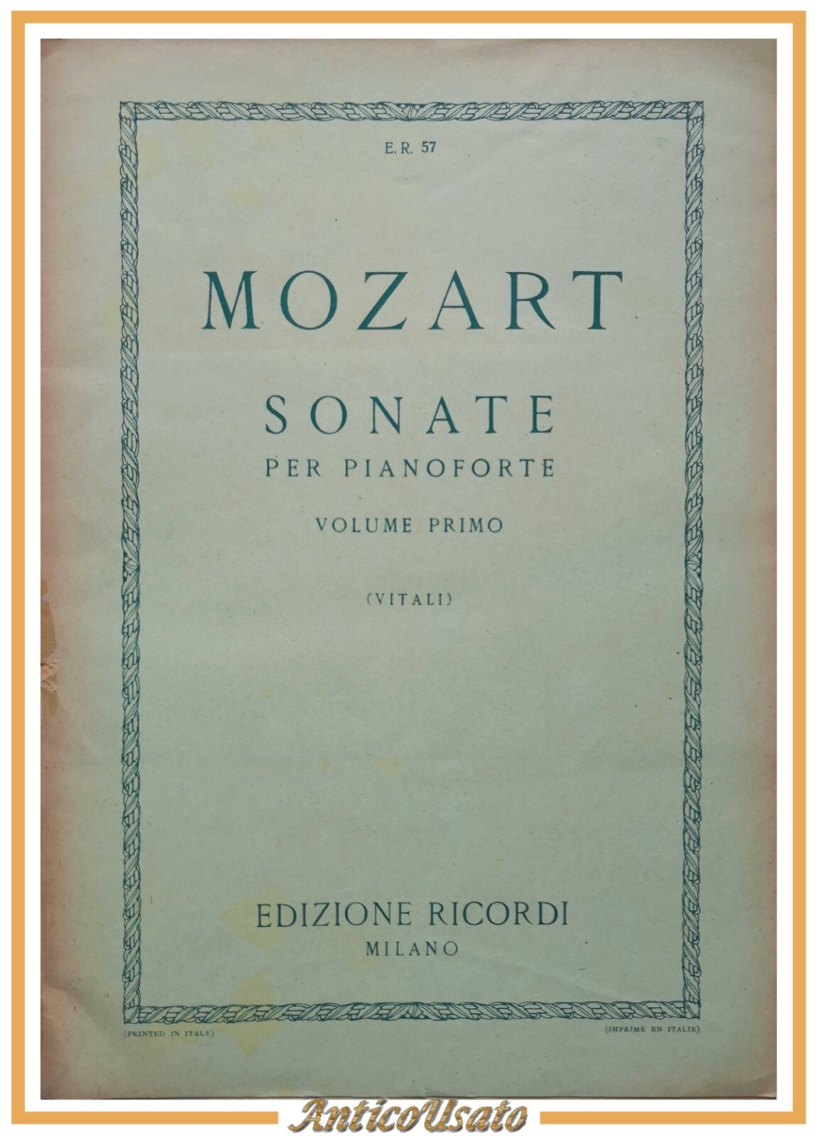 SONATE PER PIANOFORTE di Mozart 2 volumi ER 57 58 …