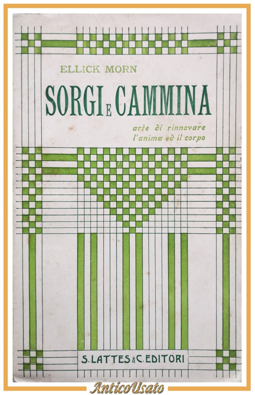 SORGI E CAMMINA di Ellick Morn 1909 Lattes Libro l'arte …