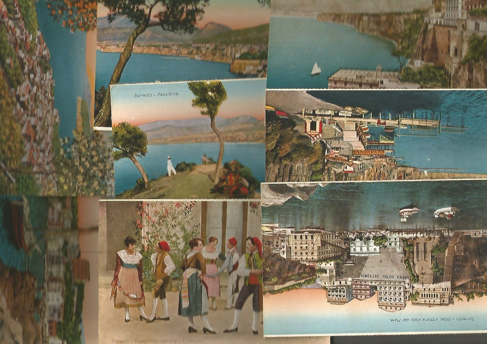 SORRENTO 10 BELLE CARTOLINE A COLORI non viaggiate inizi '900 …