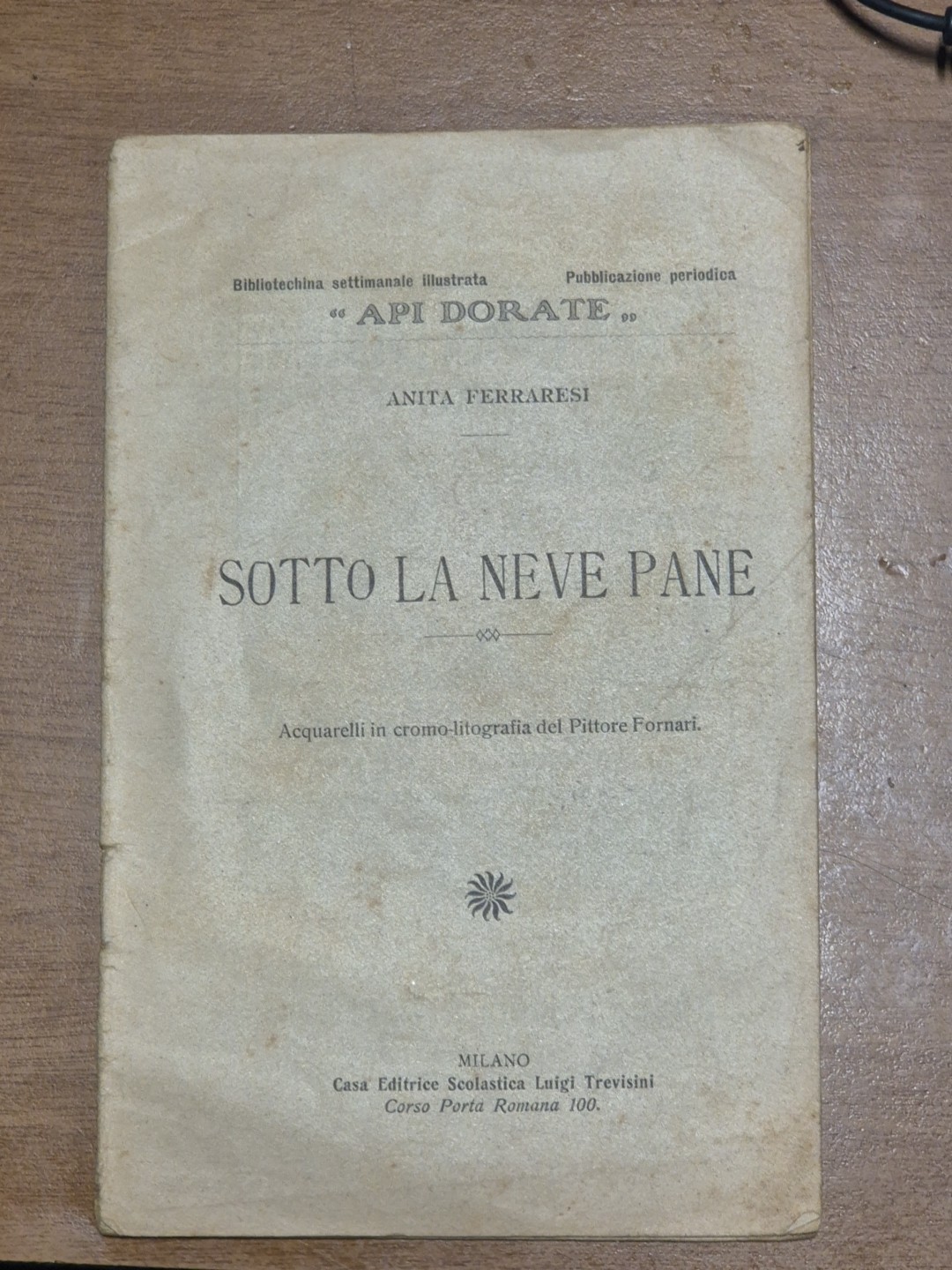 SOTTO LA NEVE PANE di Anita Ferraresi - Trevisini libro …