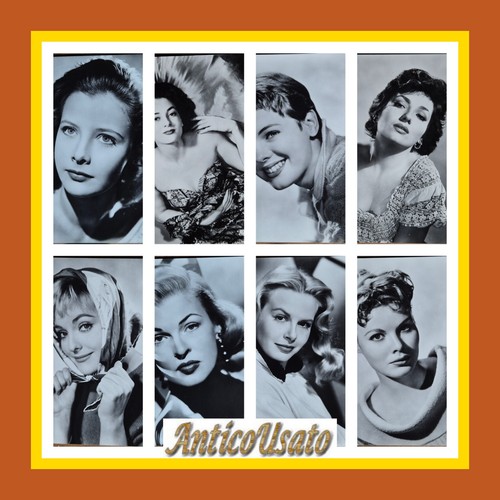 STAR ATTRICI DI HOLLYWOOD FOTOGRAFIE 14 cartoline bianco e nero …