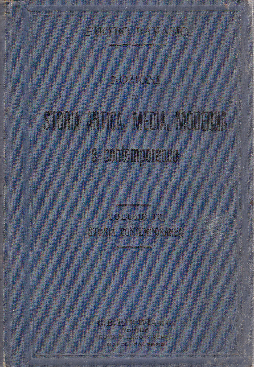 STORIA CONTEMPORANEA di Pietro Ravasio Volume 4 nozioni storia 1915 …