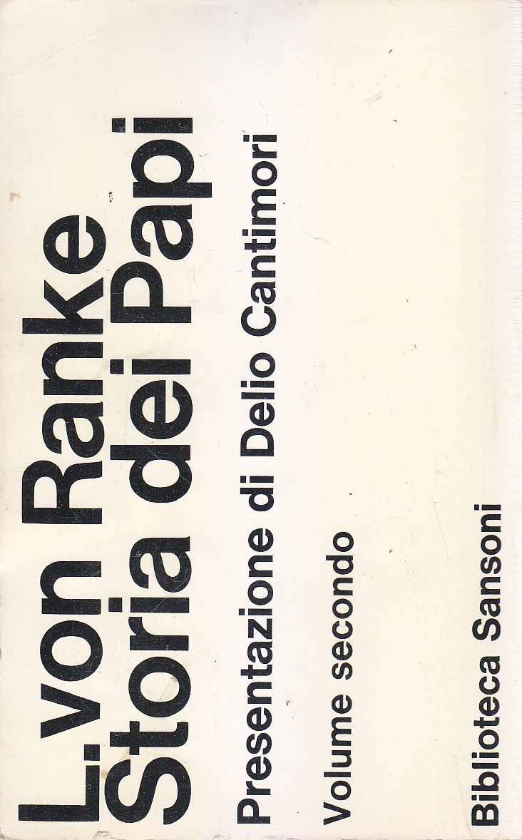 STORIA DEI PAPI di L von Ranke Volume Secondo II …