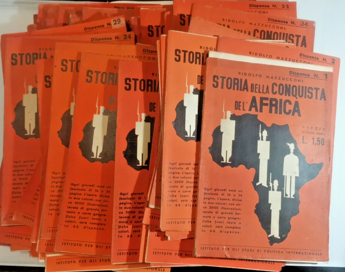 STORIA DELLA CONQUISTA DELL'AFRICA di Ridolfo Mazzucconi completa 66 fascicoli