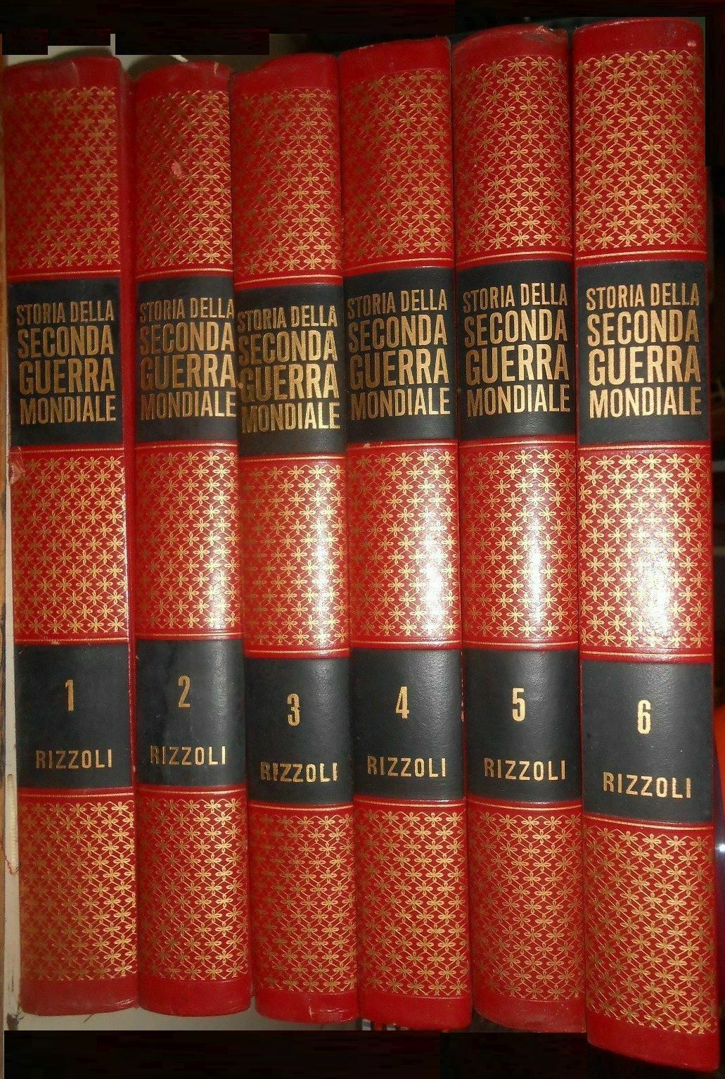 STORIA DELLA SECONDA GUERRA MONDIALE 6 Volumi COMPLETA Rizzoli 1967 …