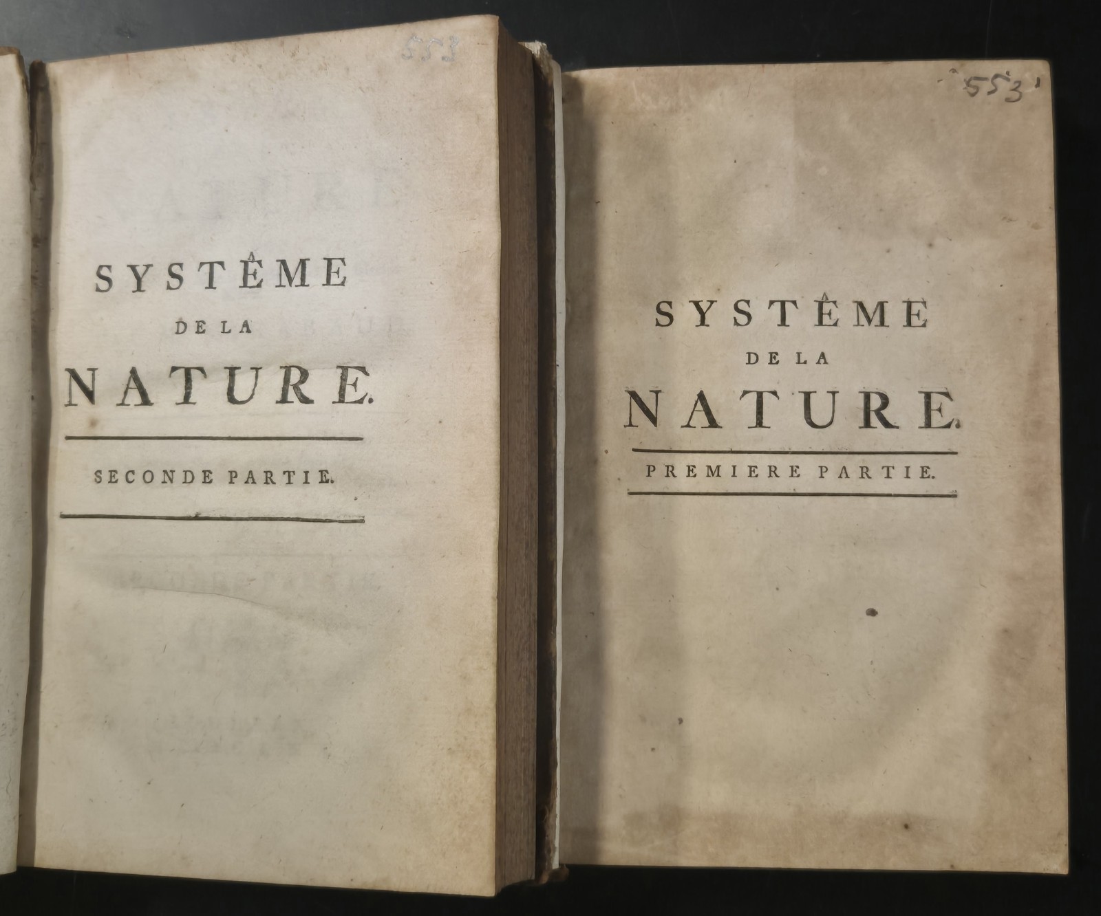 SYSTEME DE LA NATURE des loix du monde Physique et …