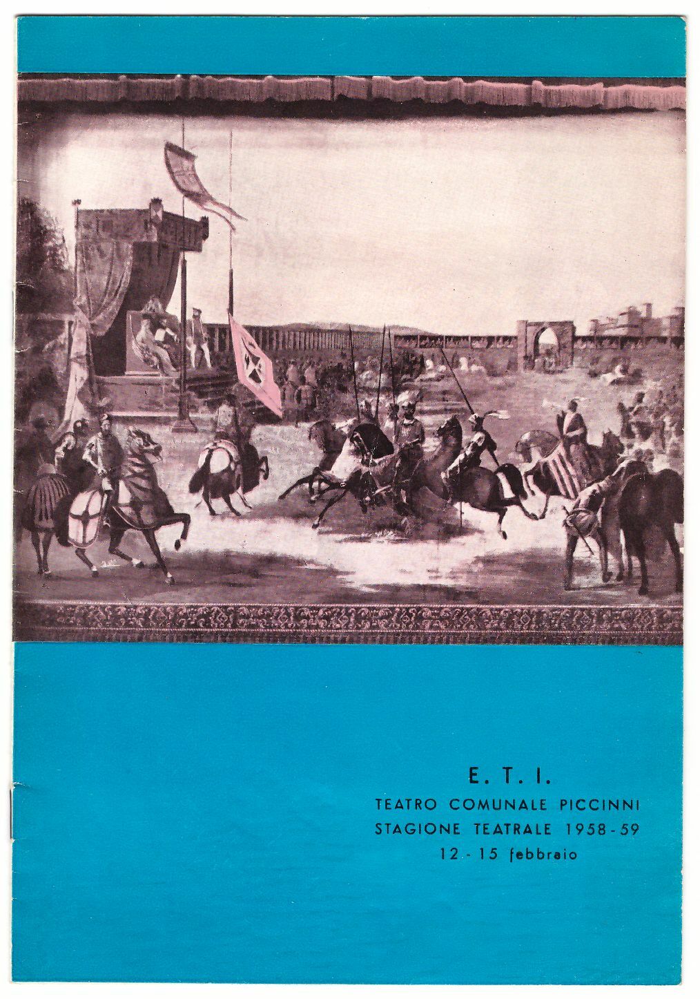 TEATRO COMUNALE PICCINNI STAGIONE TEATRALE 1958-59 Irma dolce Vittorio Gassman