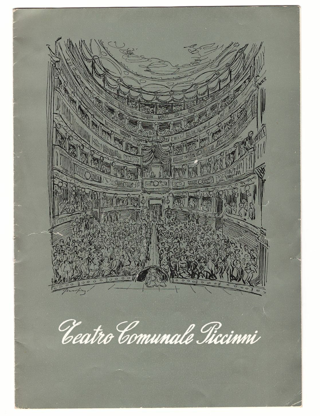 TEATRO COMUNALE PICCINNI STAGIONE TEATRALE 1958-59 VENERDÌ SANTO Emma Gramatica