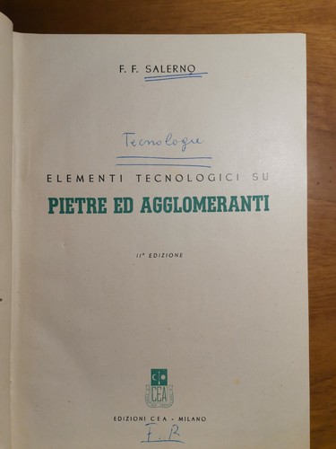 TECNOLOGIE GENERALI 3 volumi in 1 di F. Salerno. Edizioni …