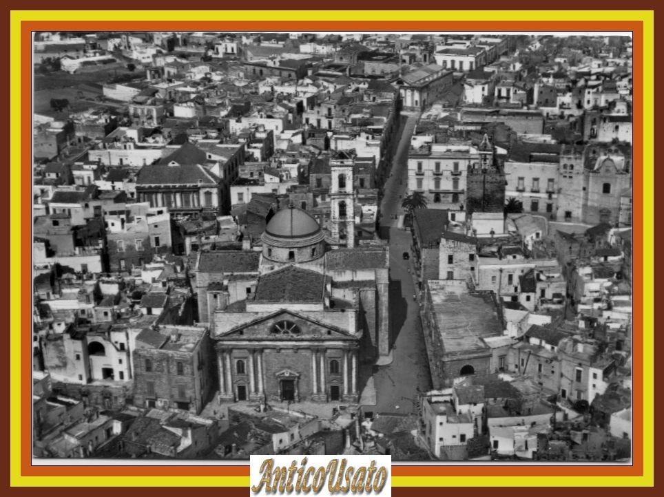TERLIZZI Panorama dell'aereo Cartolina Viaggiata 1957 Bari
