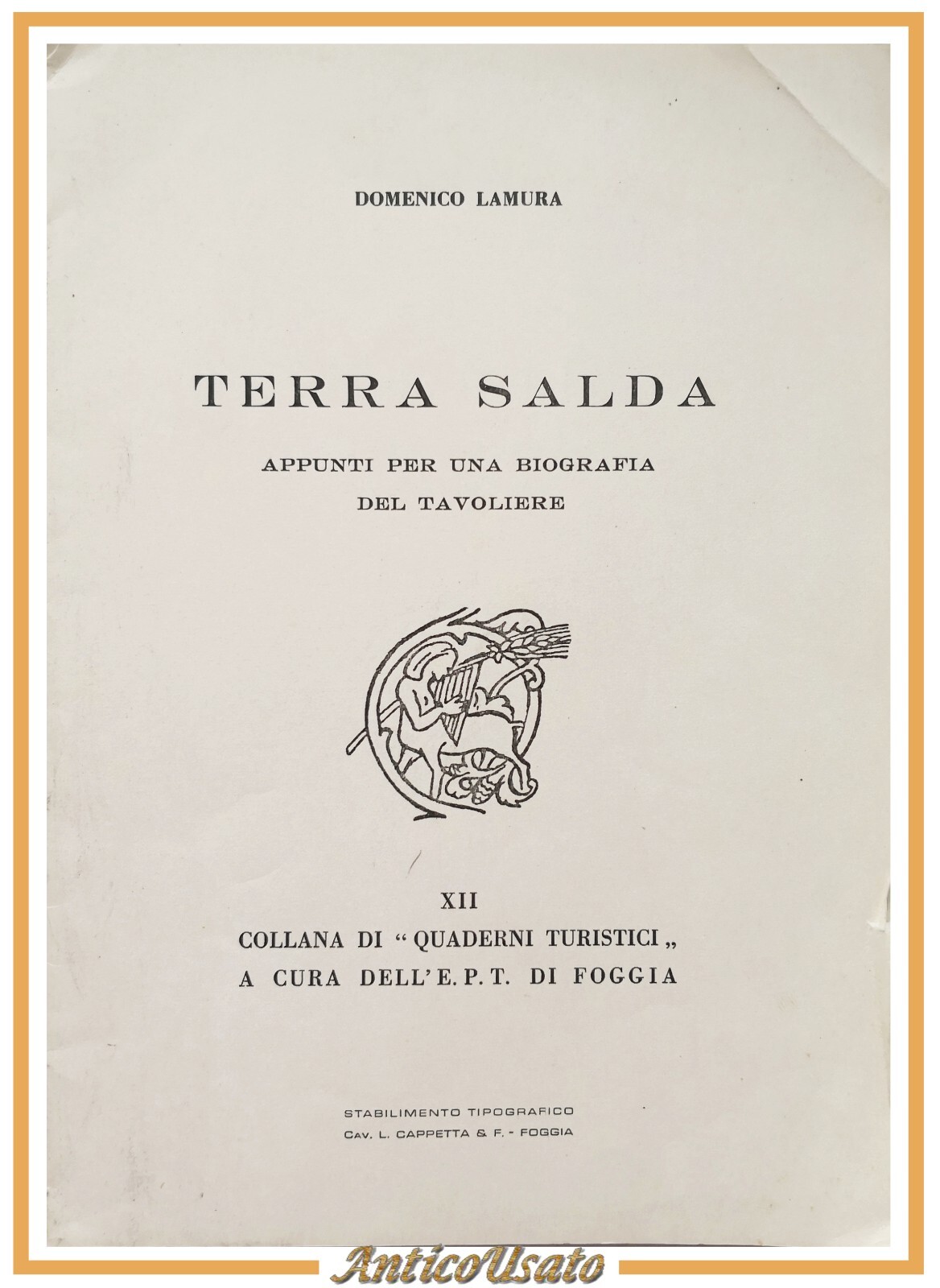 TERRA SALDA di Domenico Lamura 1964 appunti per biografia del …