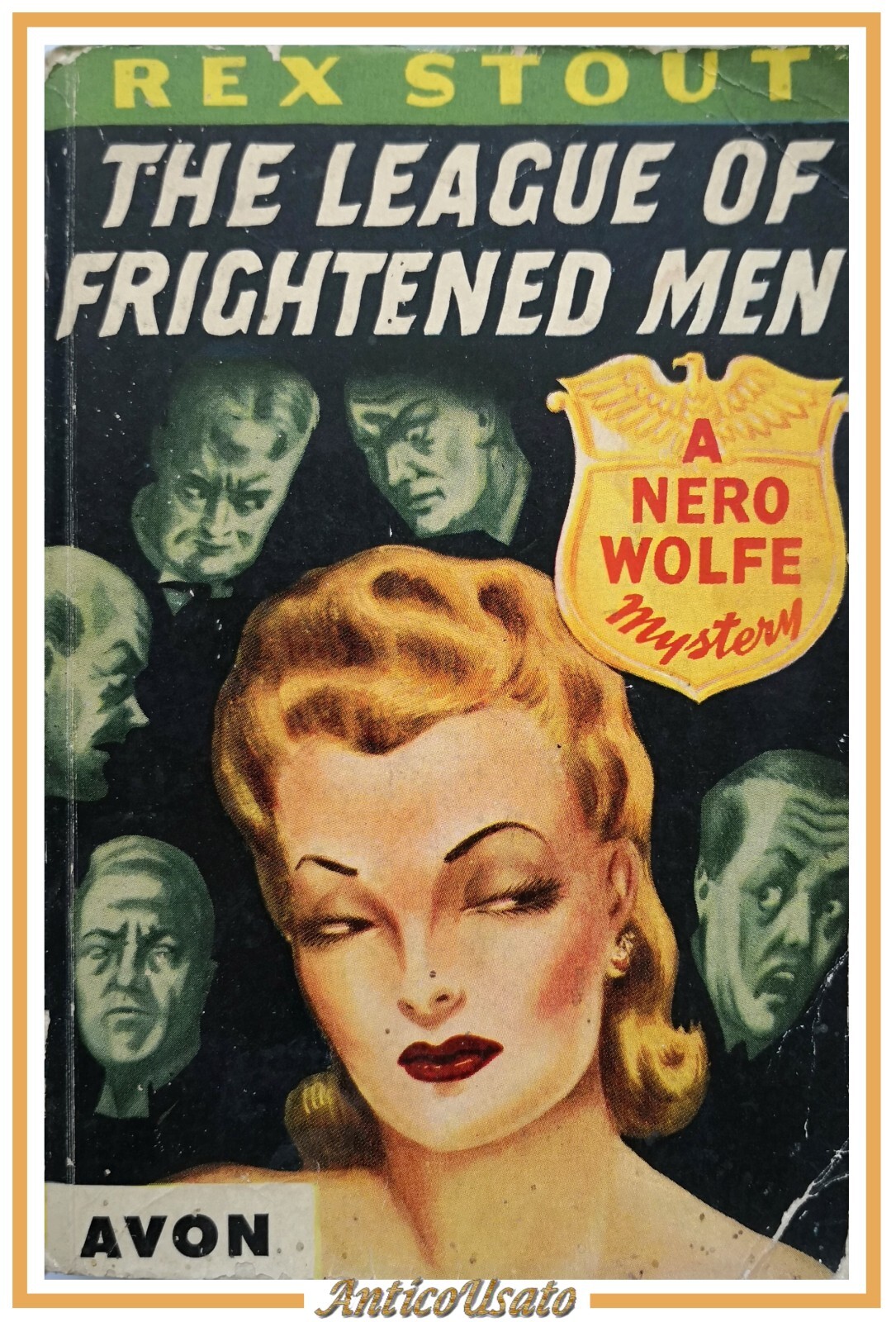 THE LEAGUE OF FRIGHTENED MEN di Rex Stout 1935 Avon …