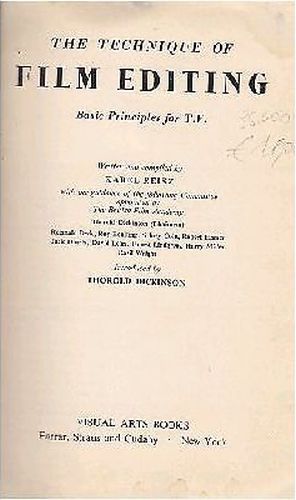 The Tecnique Of Film Editing Basic Principles For TV di …