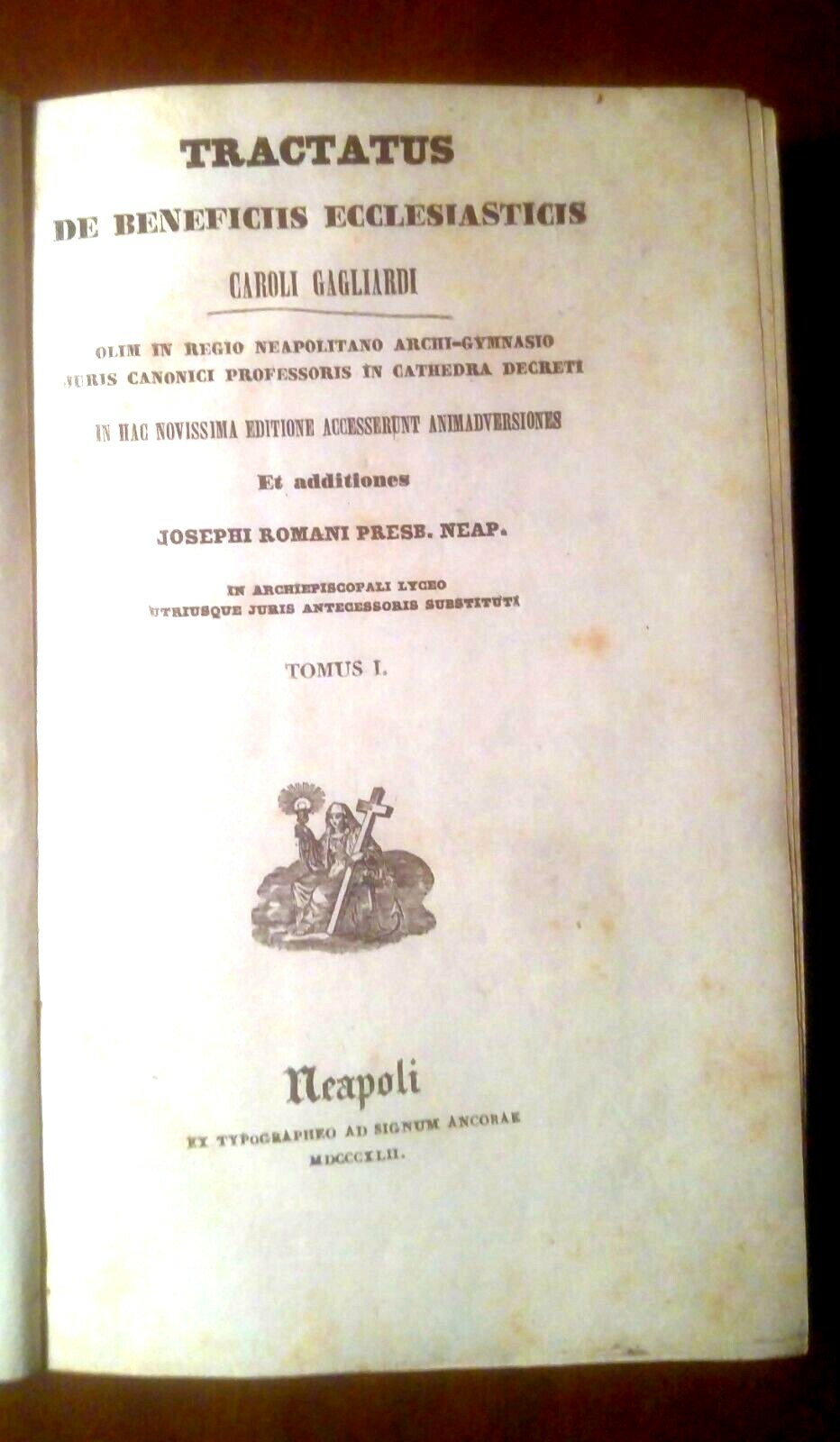 TRACTATUS DE BENEFICIIS ECCLESIASTICIS di Caroli Gagliardi 3 volumi 1842 …