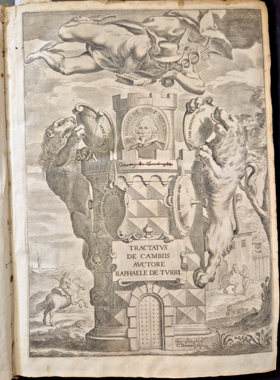 TRACTATUS DE CAMBII di Raffaele De Turri 1641 Calenzanus Genova …