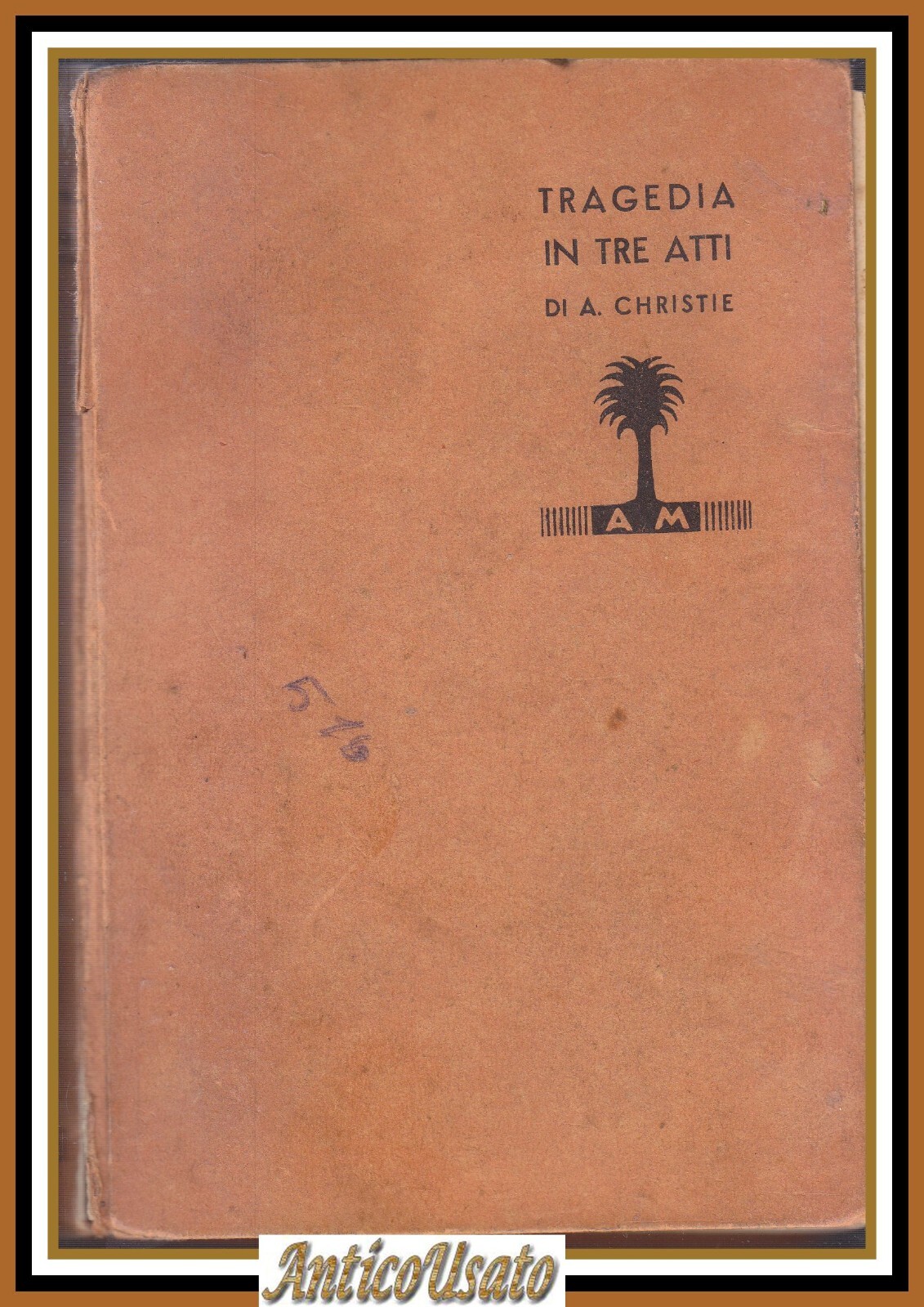 TRAGEDIA IN TRE ATTI di Agatha Christie 1937 Mondadori Libri …