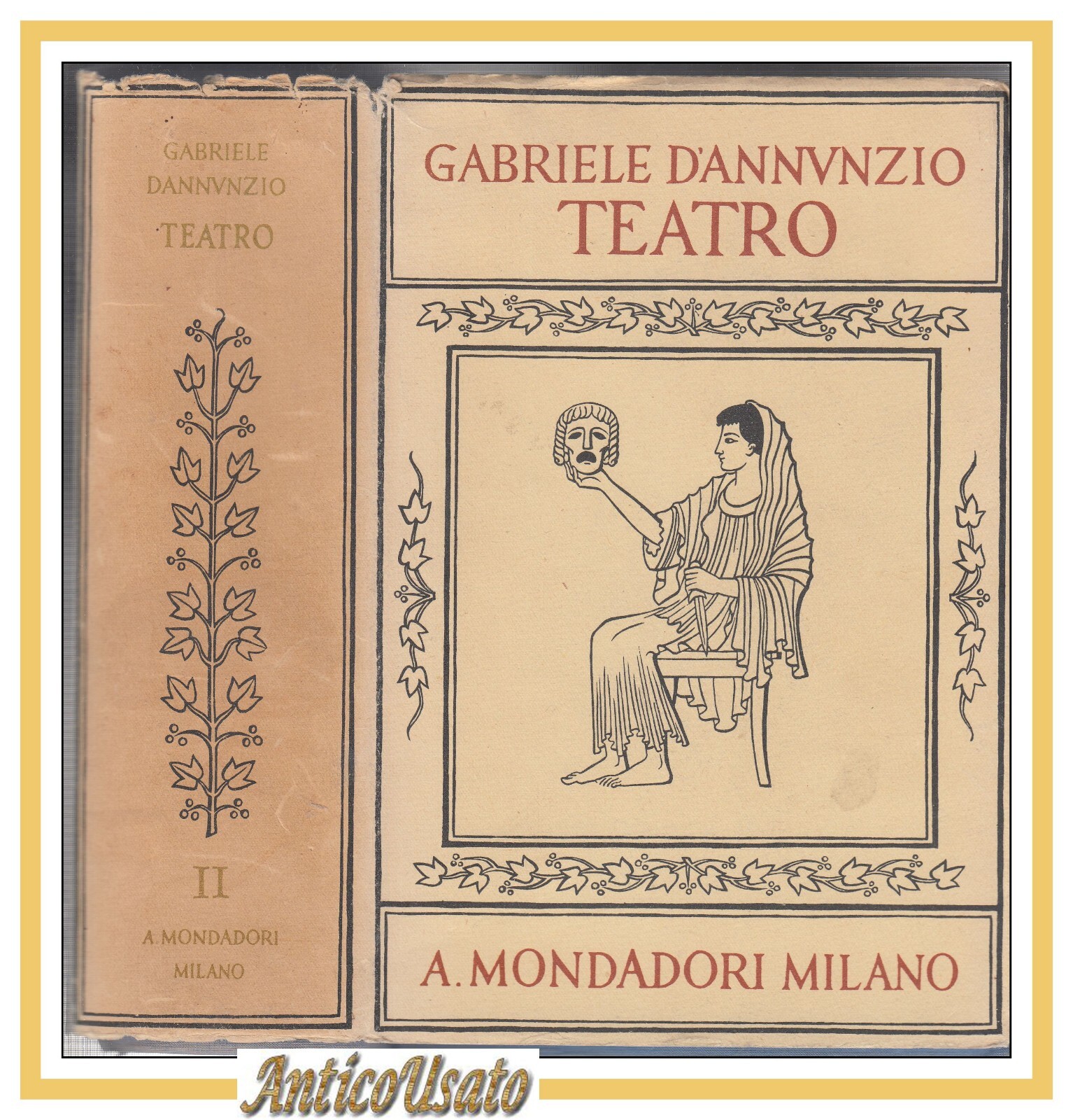TRAGEDIE SOGNI E MISTERI di Gabriele d'Annunzio 1940 Mondadori libro …