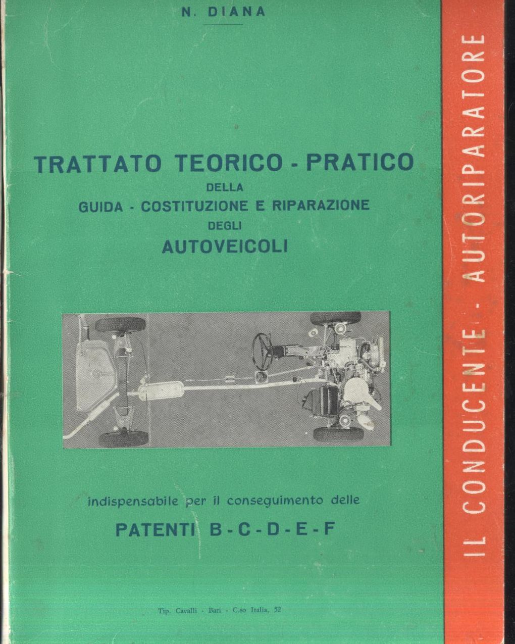 Trattato Teorico Pratico Guida Costituzione Riparazione Autoveicoli patente auto