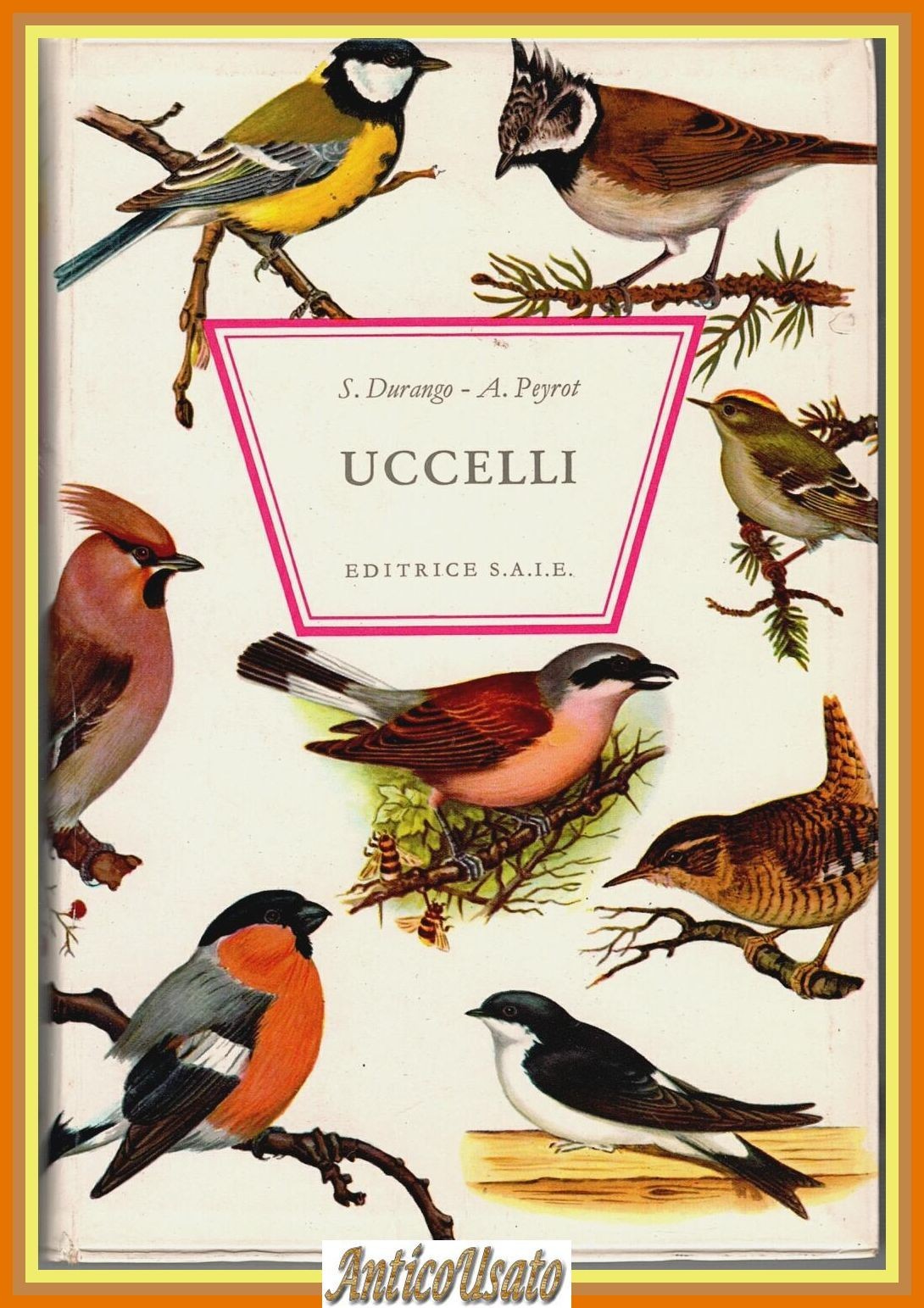UCCELLI di S Durango A Peyrot 1970 Editrice SAIE Libro
