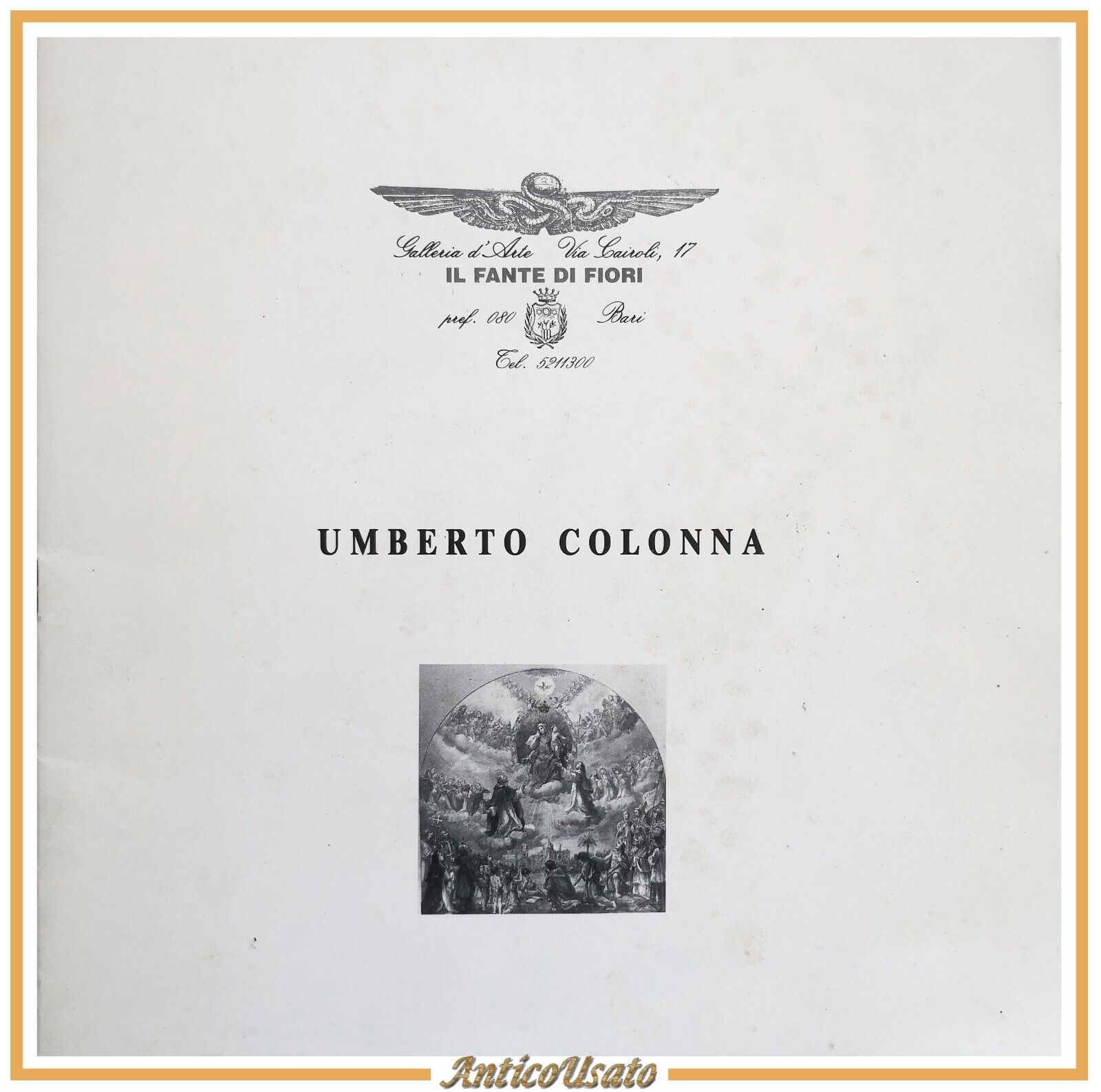 UMBERTO COLONNA mostra 1989 GrafiSystem brochure autografata dedica