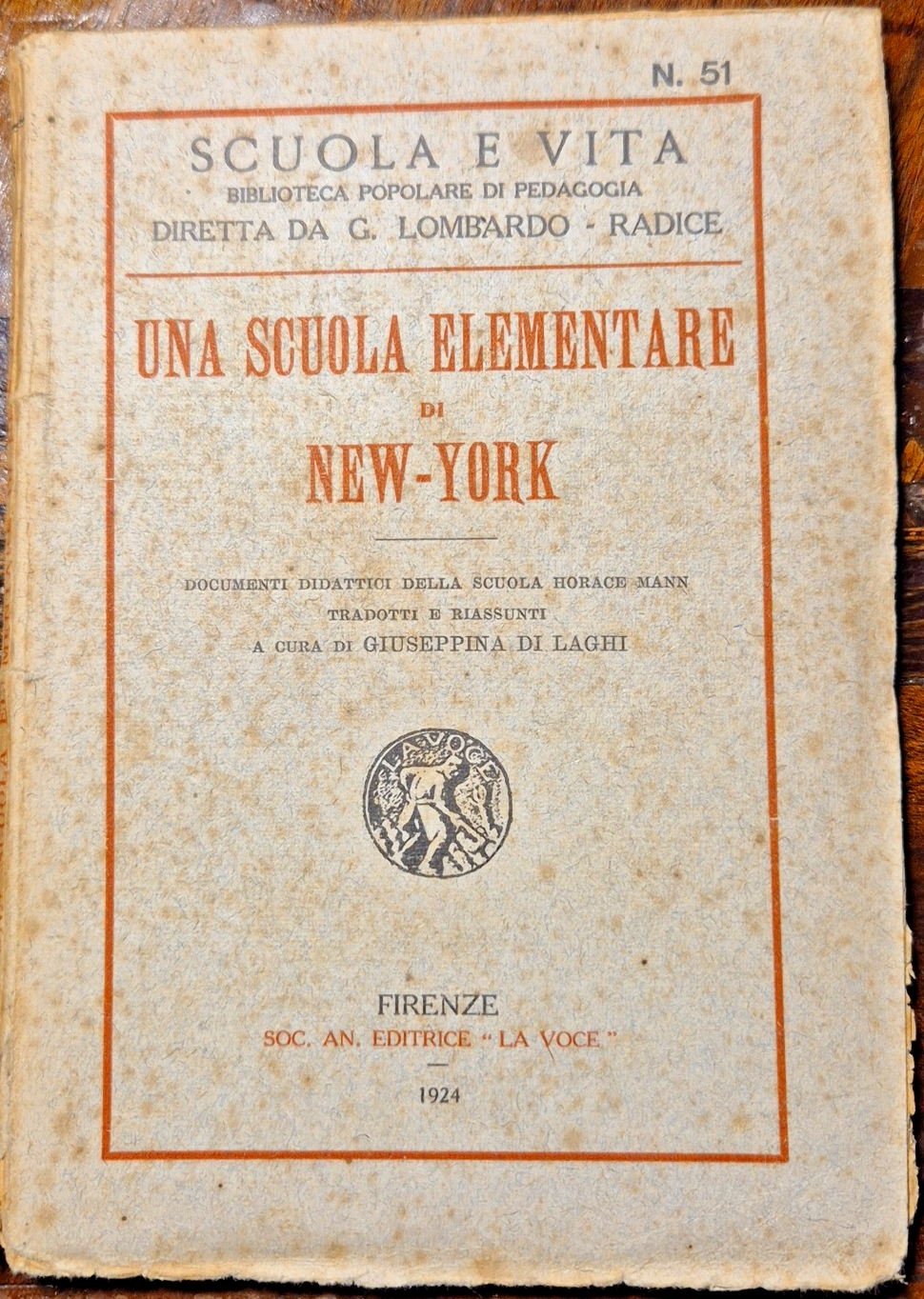UNA SCUOLA ELEMENTARE DI NEW YORK documenti didattici Horace Mann …