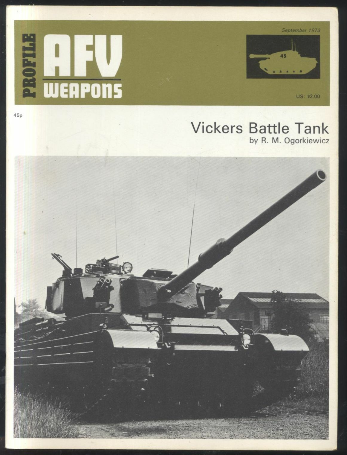 Vickers Battle Tank di Ogorkiewicz 1973 AFV WEAPONS profile Rivista …