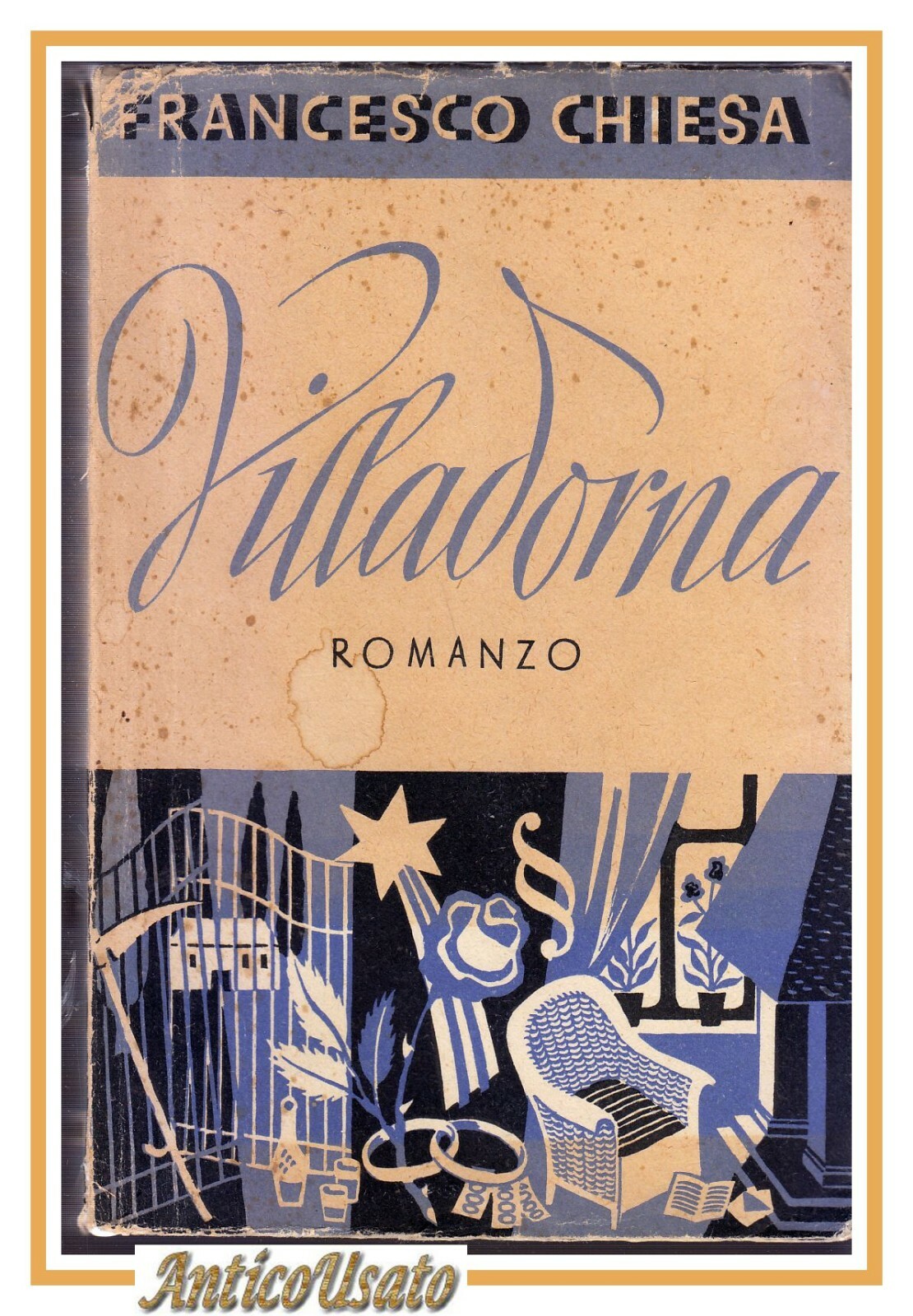 VILLADORNA di Francesco Chiesa 1942 Mondadori Romanzo Narrativa Italiana