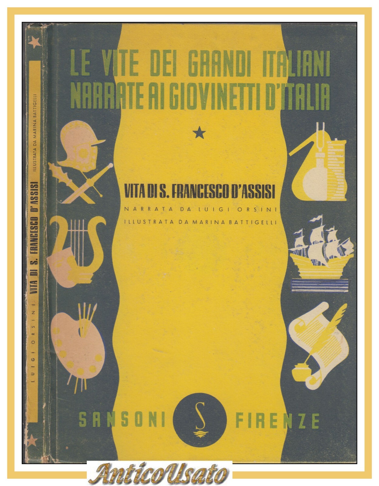 VITA DI SAN FRANCESCO di Luigi Orsini 1947 Sansoni Libro …