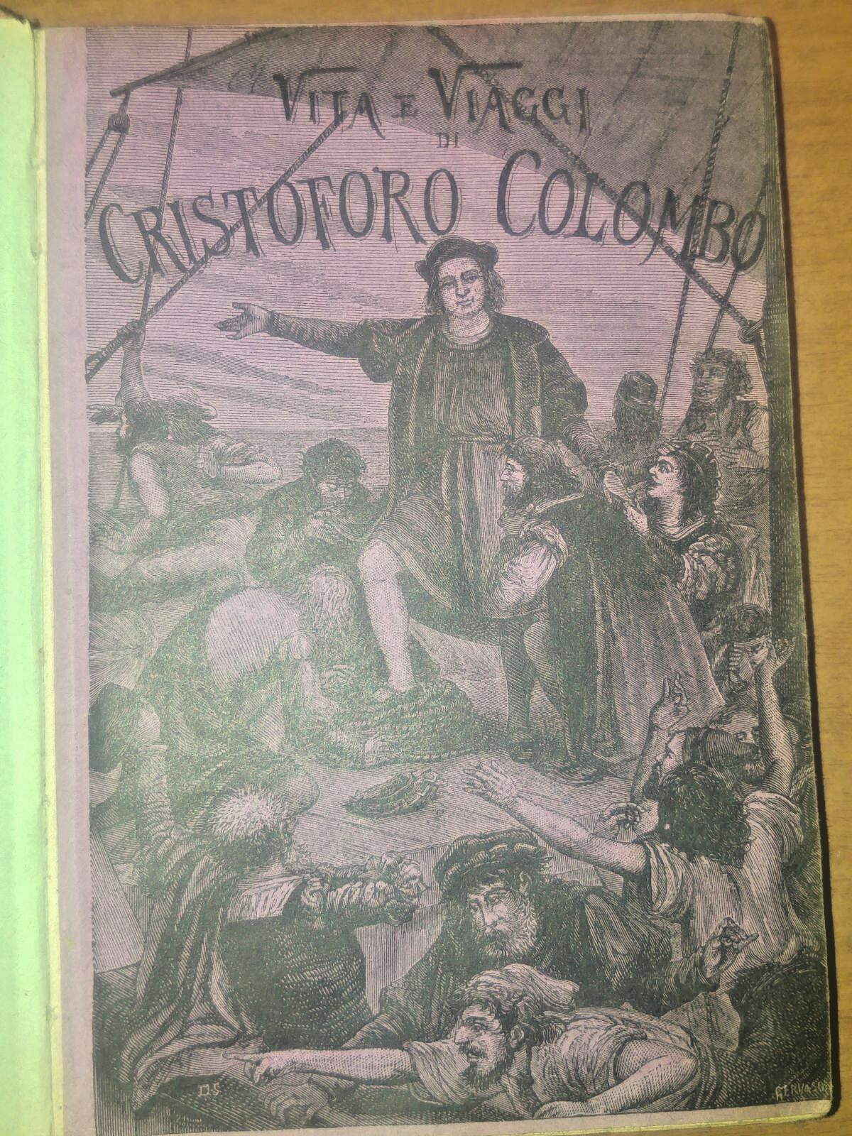 VITA VIAGGI DI CRISTOFORO COLOMBO Cesare Causa 1892 Salani libro …