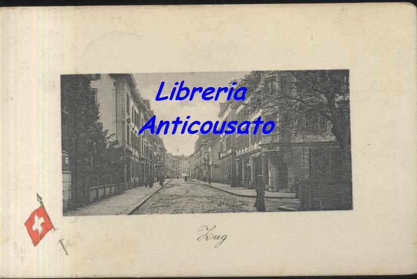 ZUG svizzera suisse switzerland CARTOLNA viaggiata 08/10/1909 ORIGINALE vintage