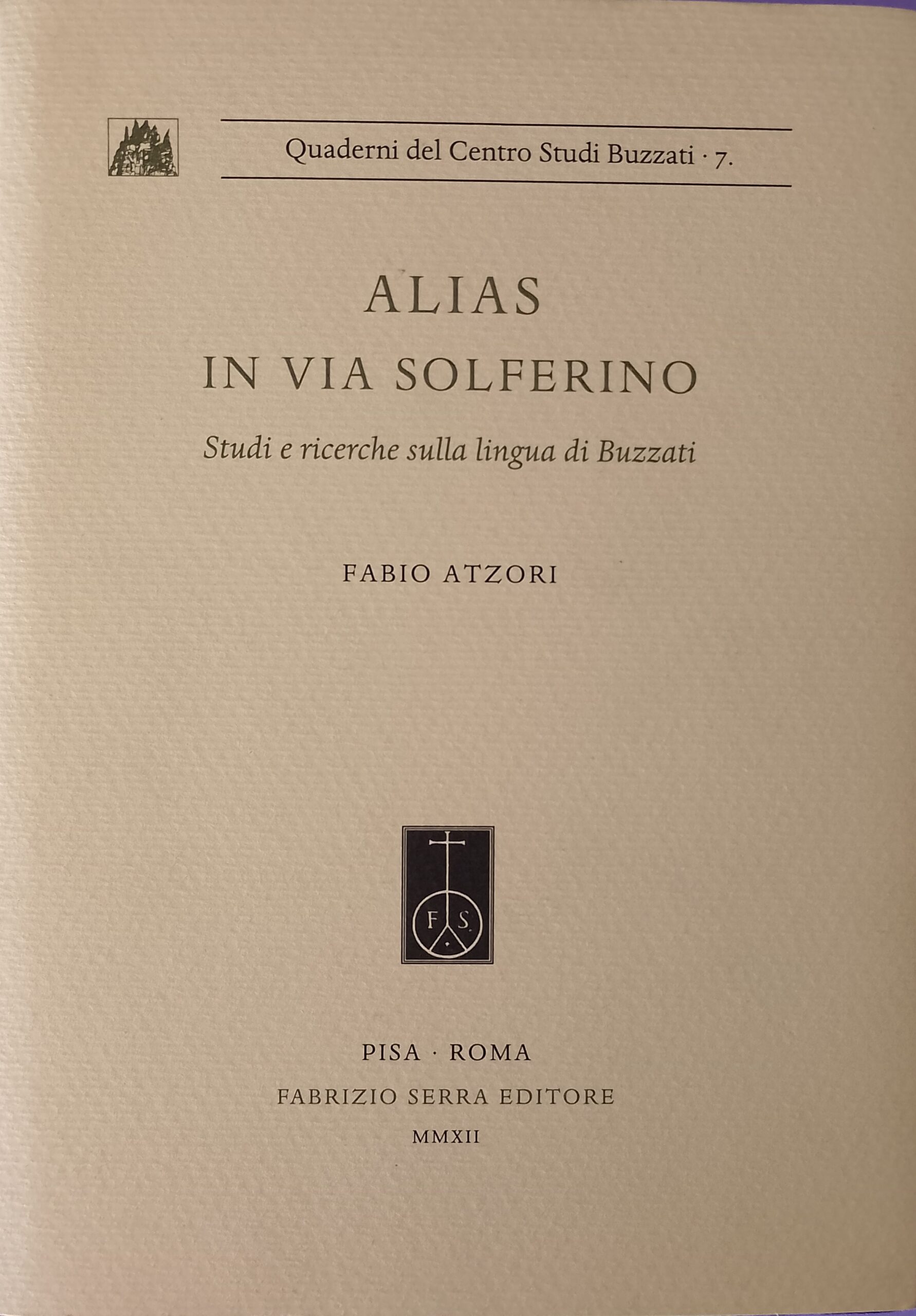 Alias in via Solferino - Studi e ricerche sulla lingua …