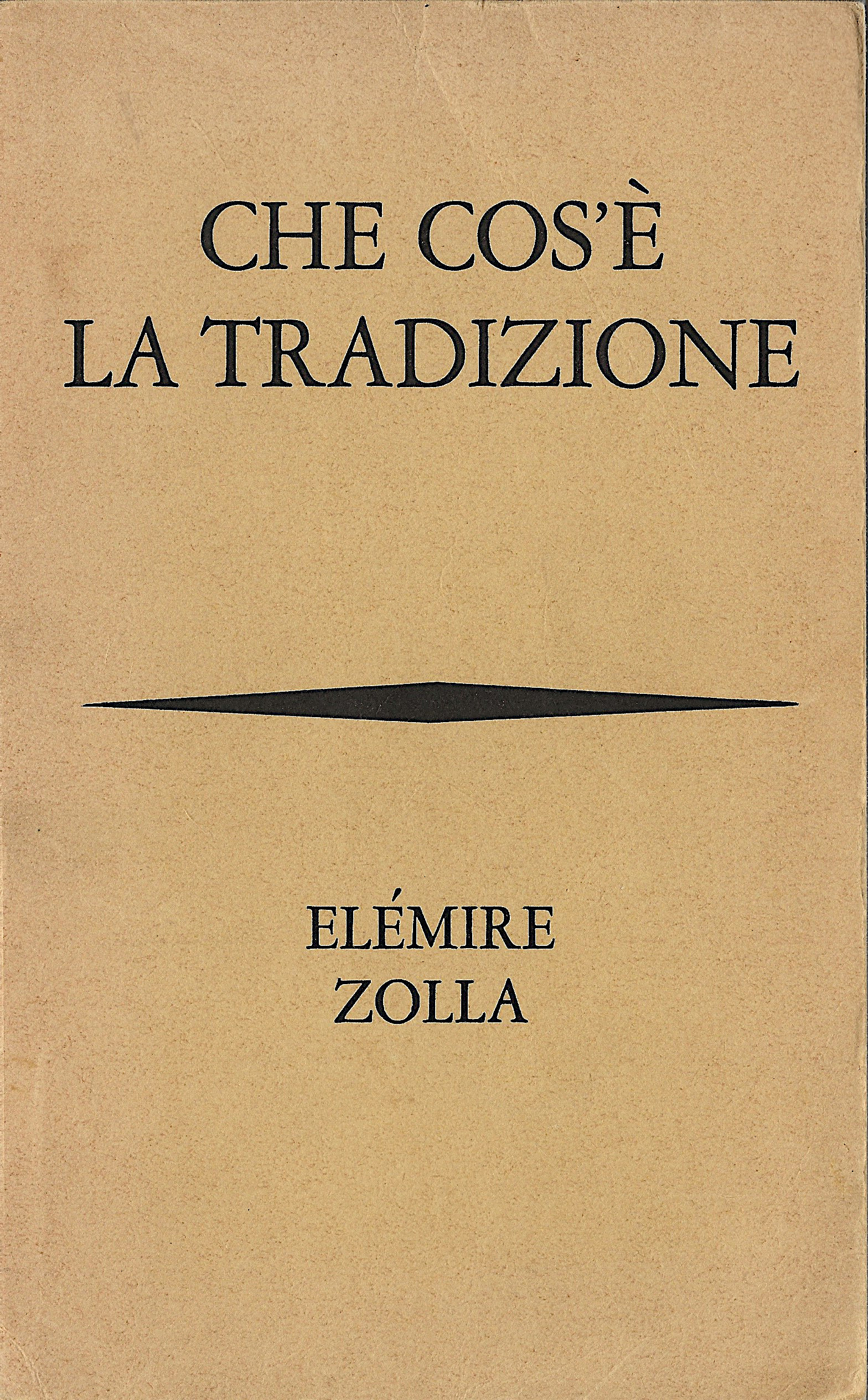 Che cos'è la tradizione