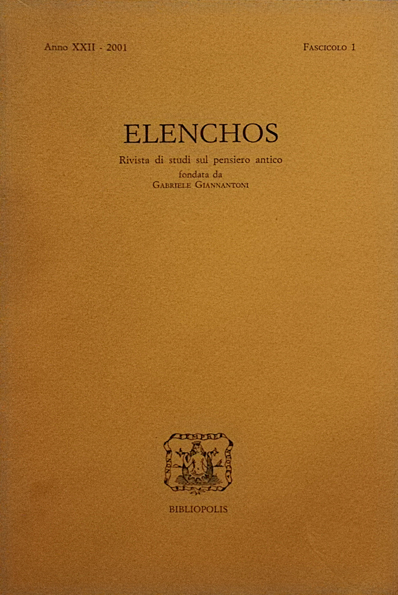 Elenchos - 2001 - 1