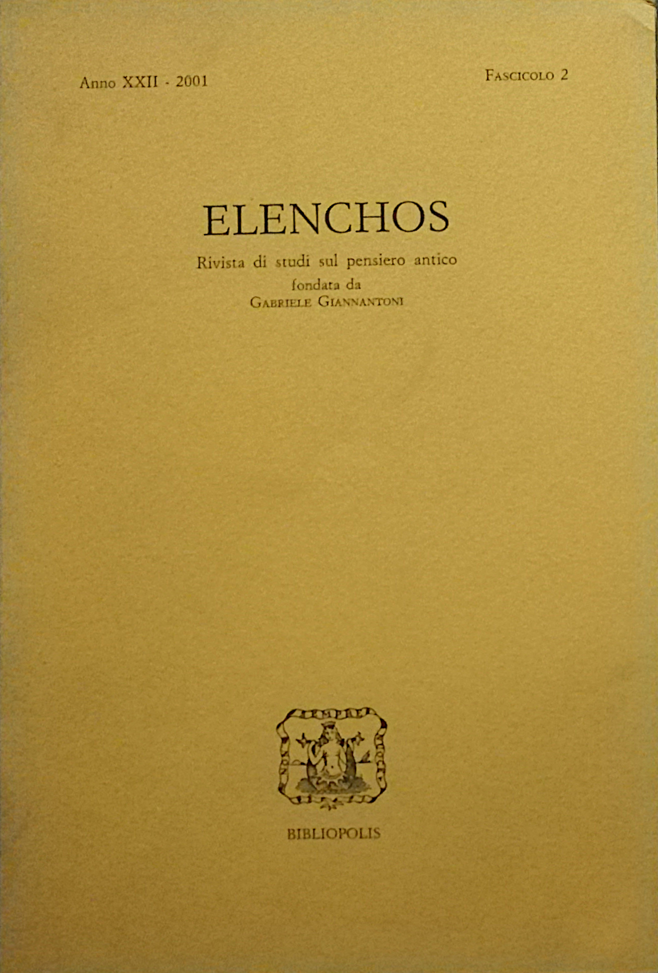 Elenchos - 2001 - 2