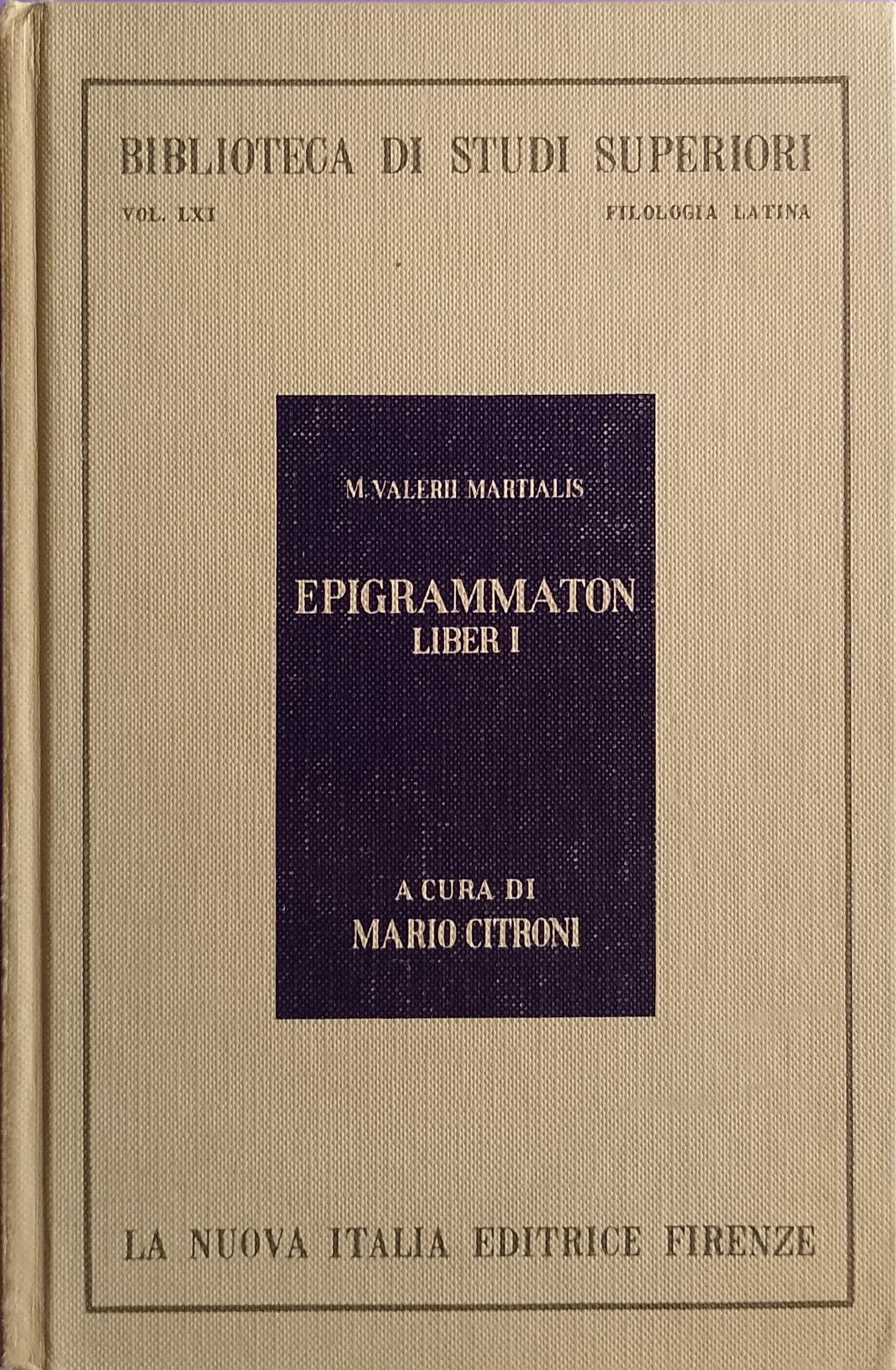 Epigrammaton - Liber I