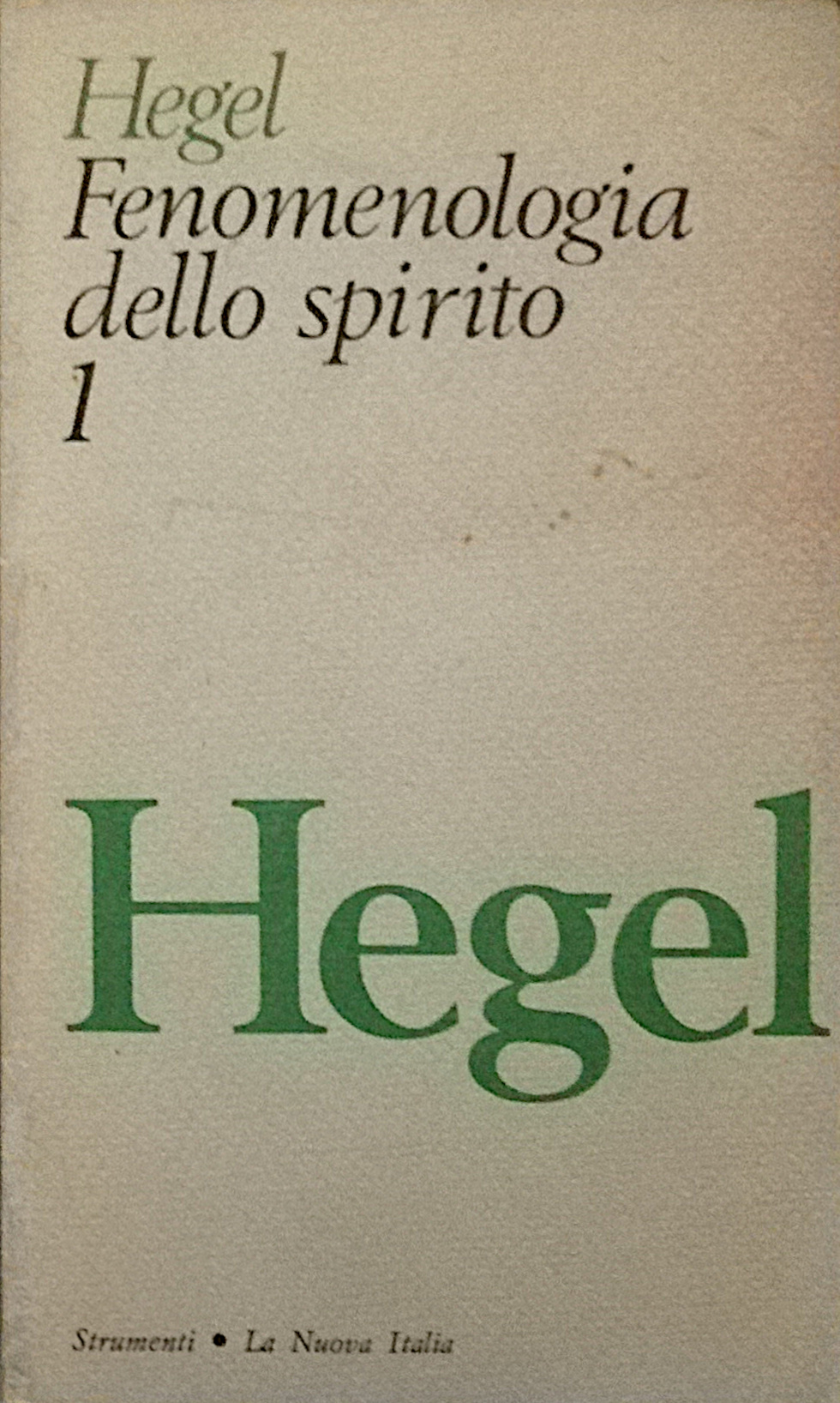 Fenomenologia dello spirito - 1