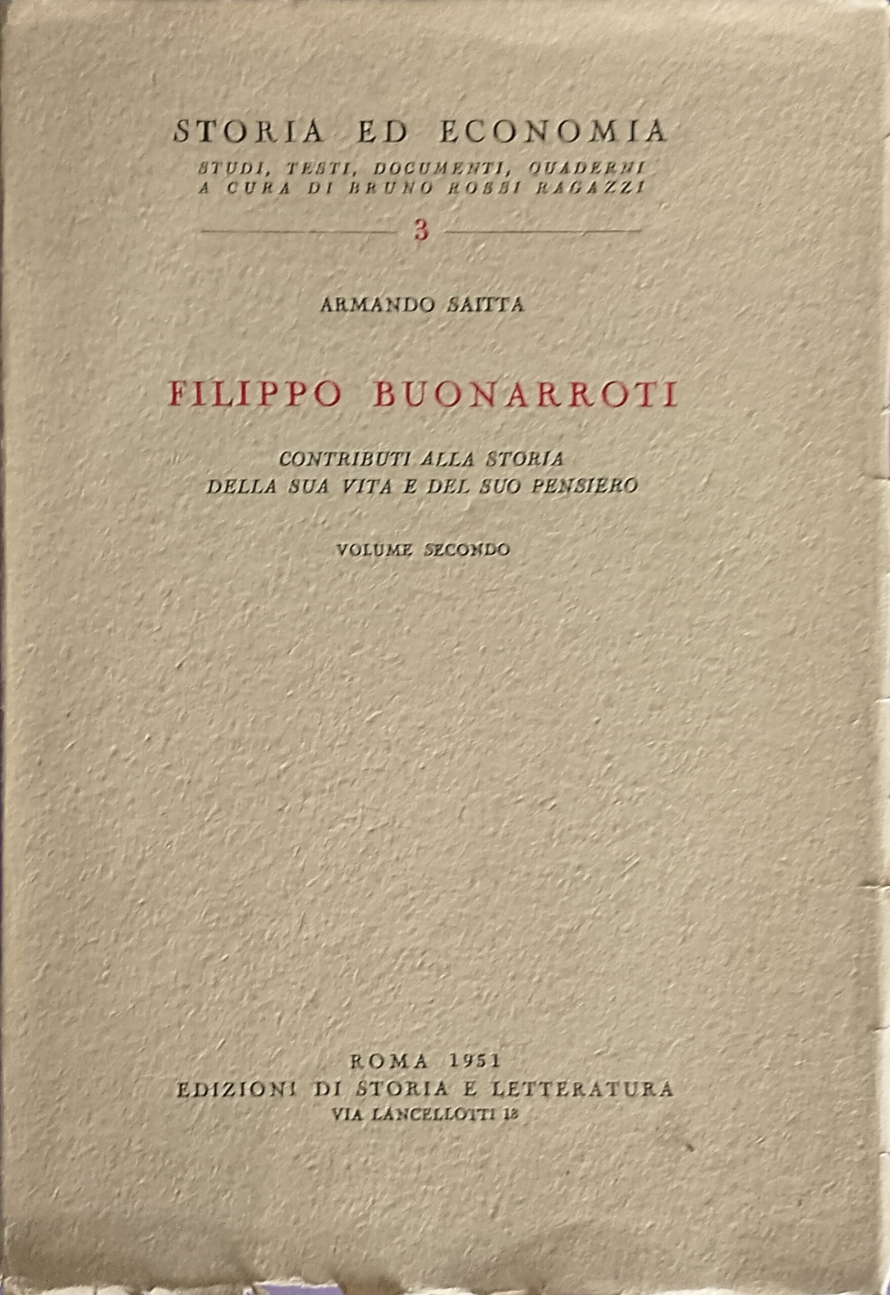 Filippo Buonarroti - Contributi alla storia della sua vita e …