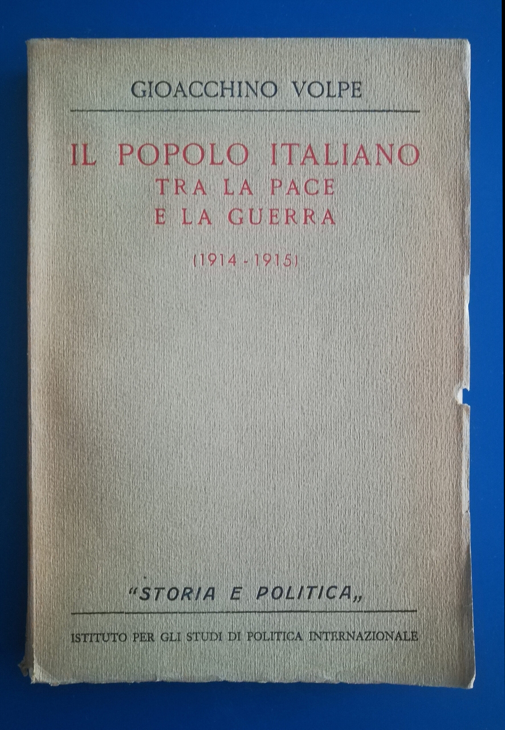 Il popolo italiano tra la pace e la guerra (1914-1915)