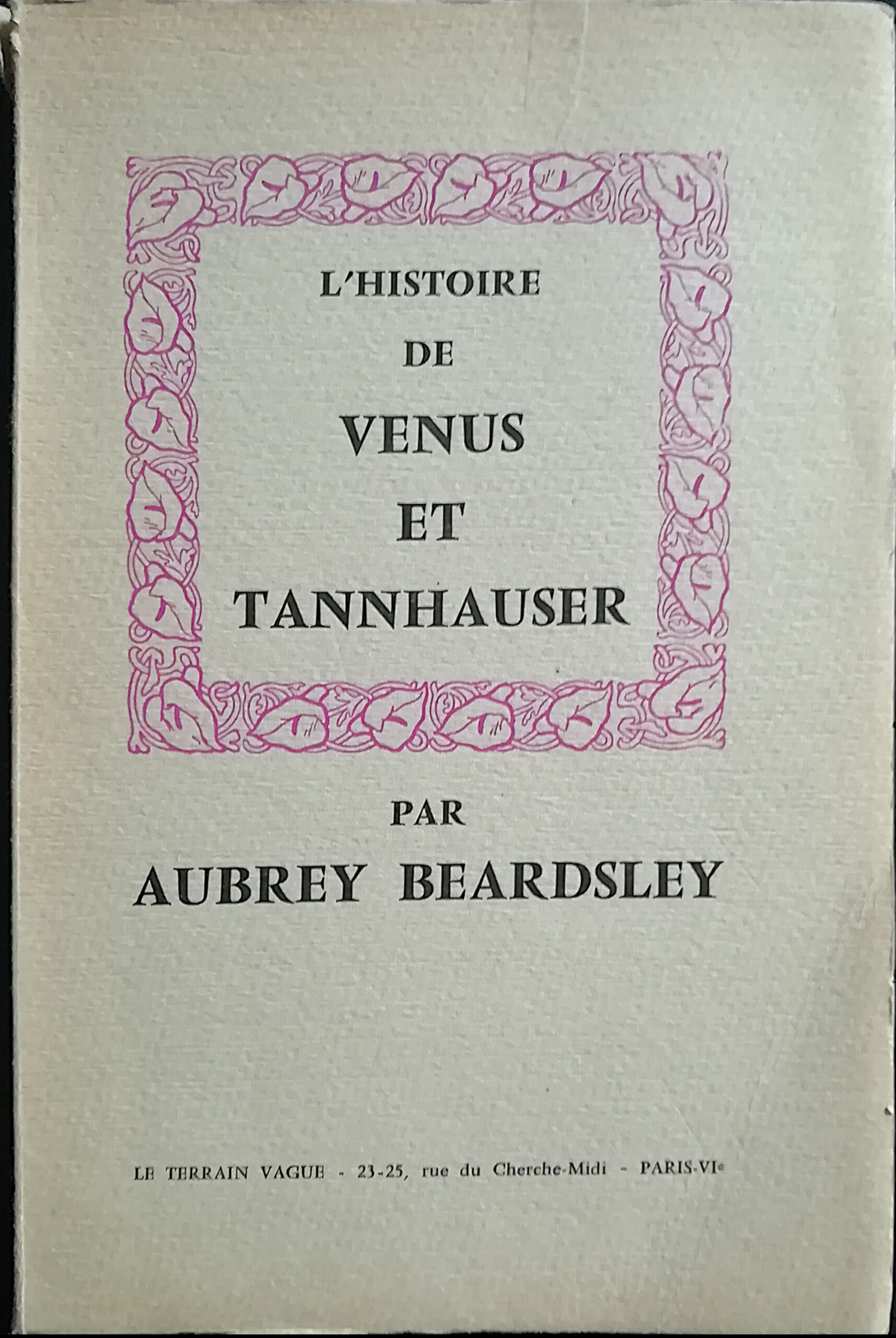 L'histoire de Venus et Tannhauser