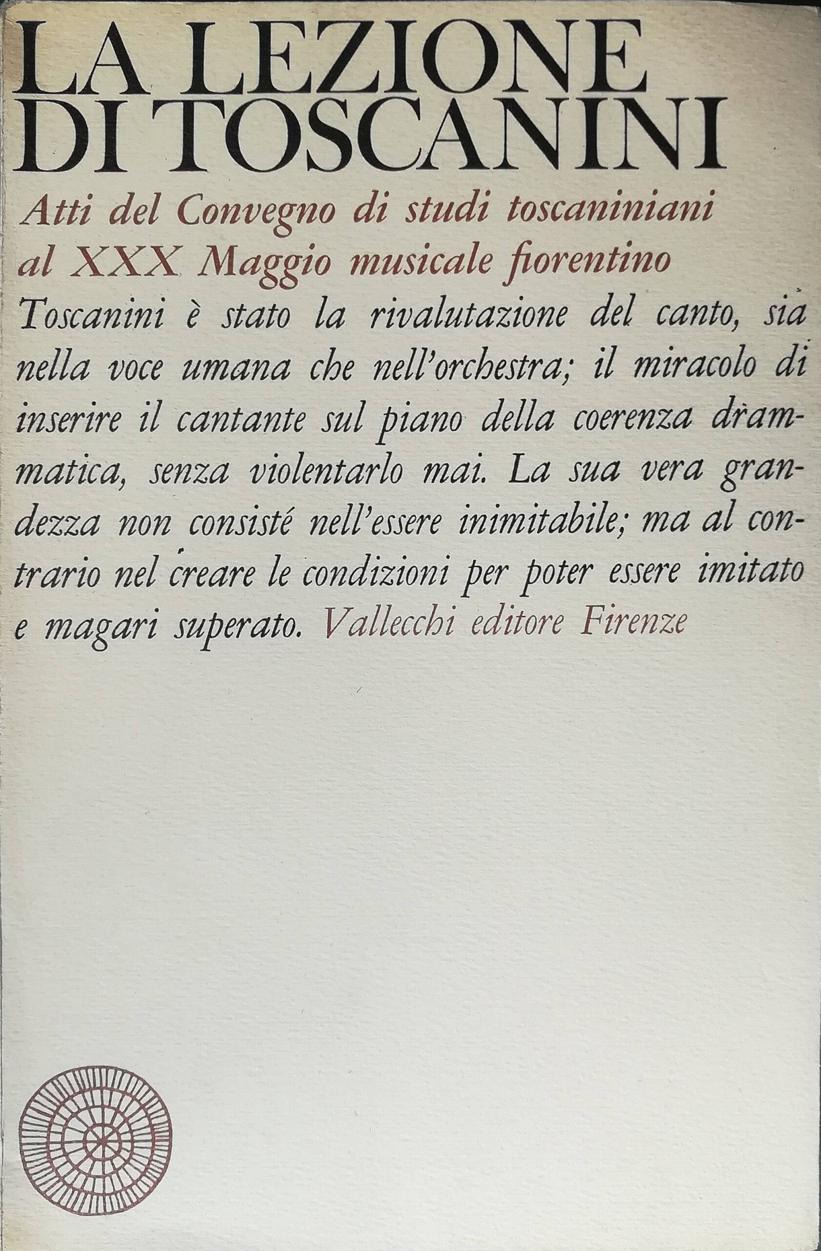 La lezione di Toscanini - Atti del Convegno di studi …