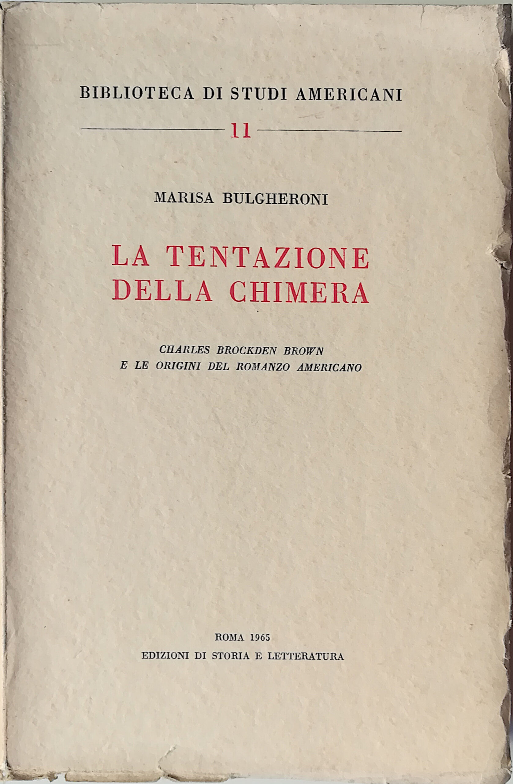 La tentazione della chimera - Charles Brockden Brown e le …
