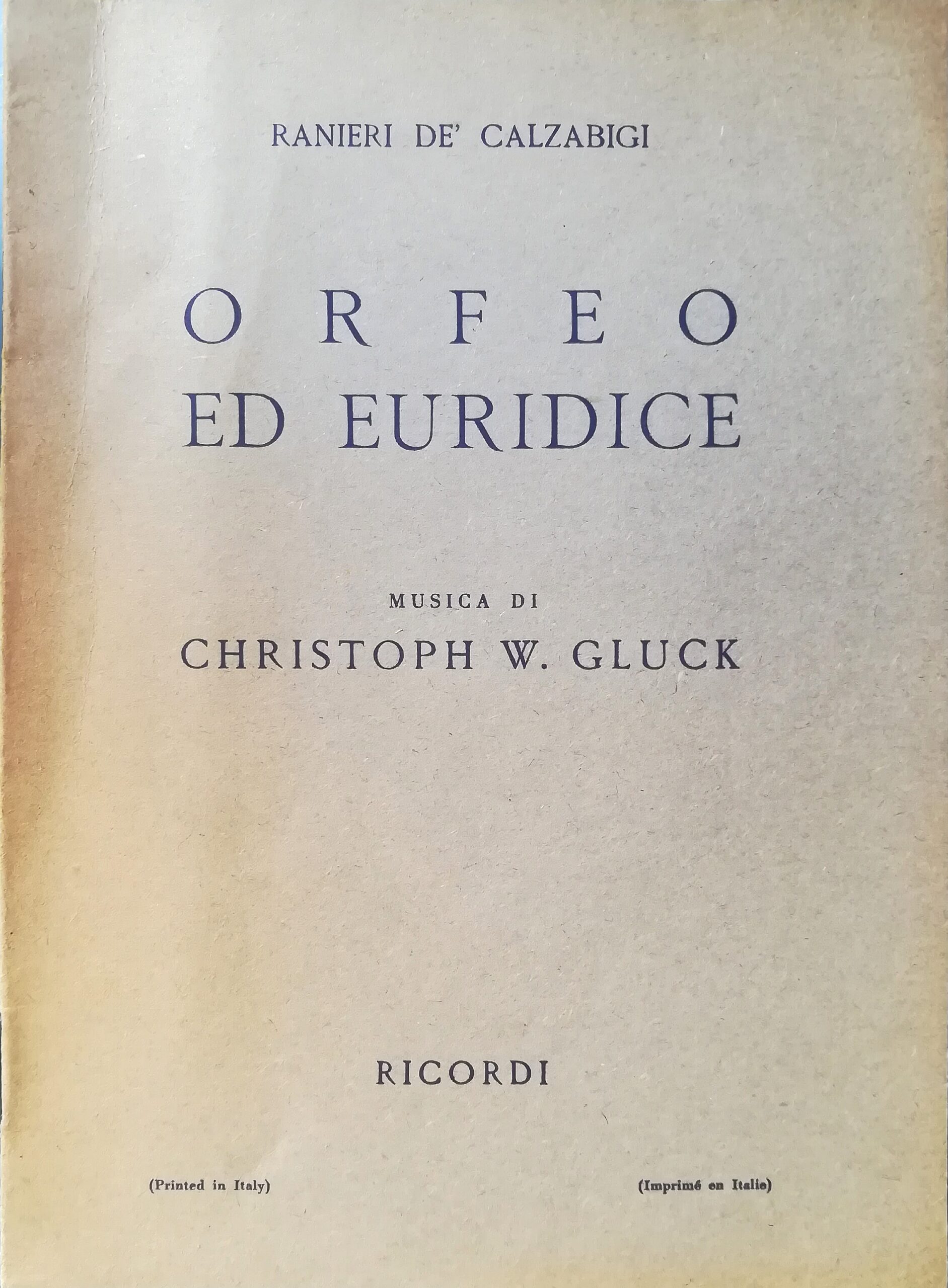 Orfeo ed Euridice
