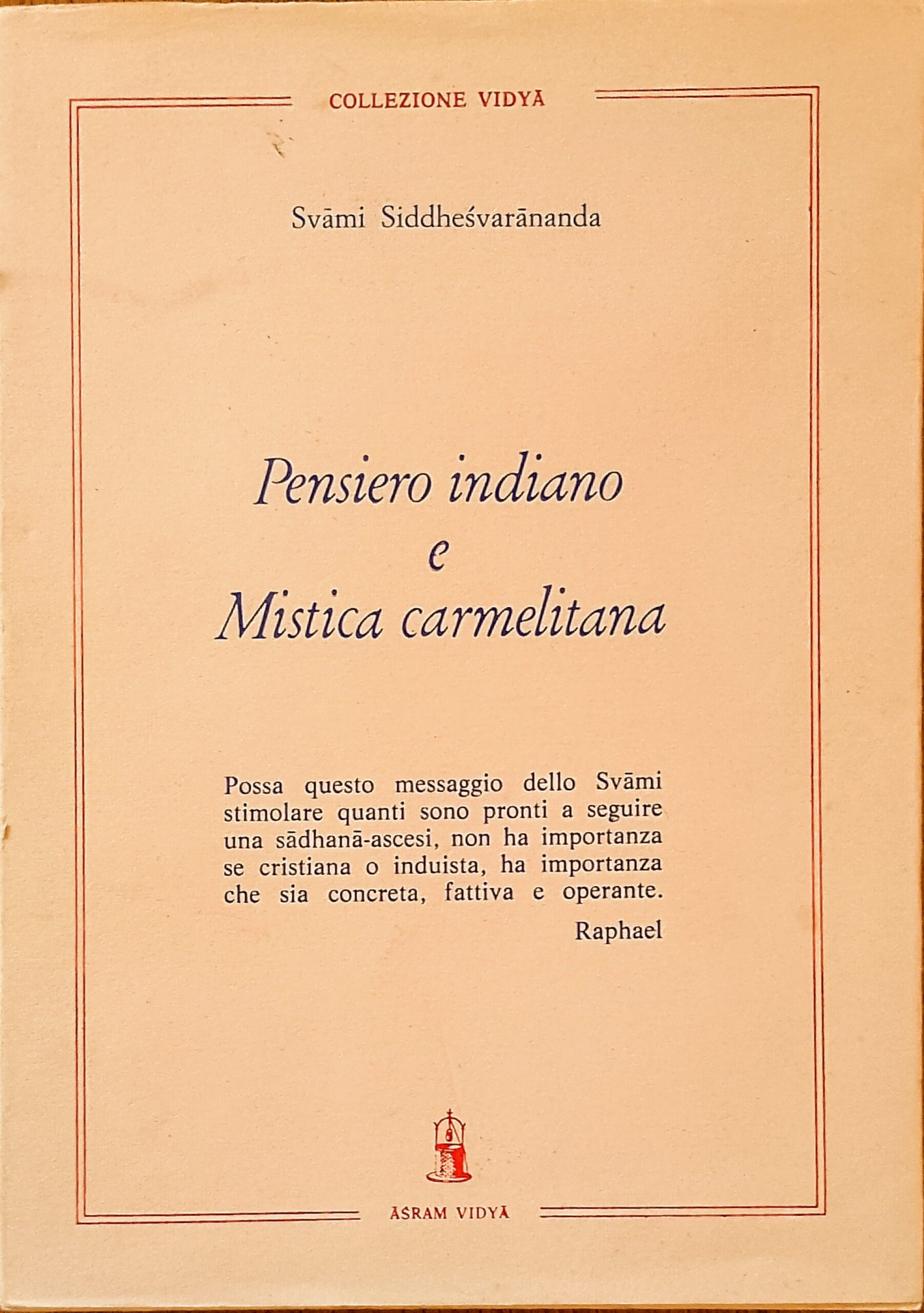 Pensiero indiano e Mistica carmelitana