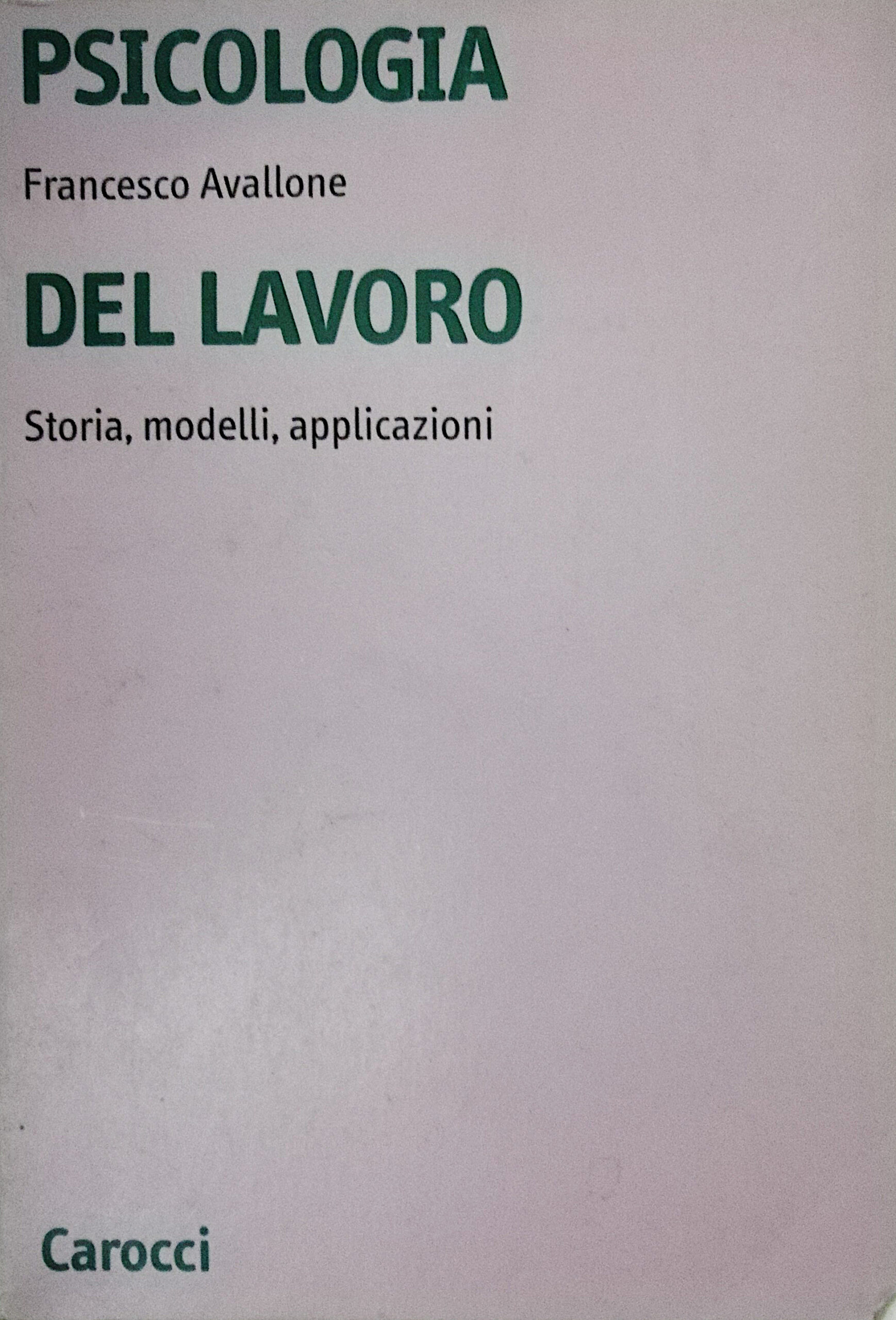Psicologia del lavoro