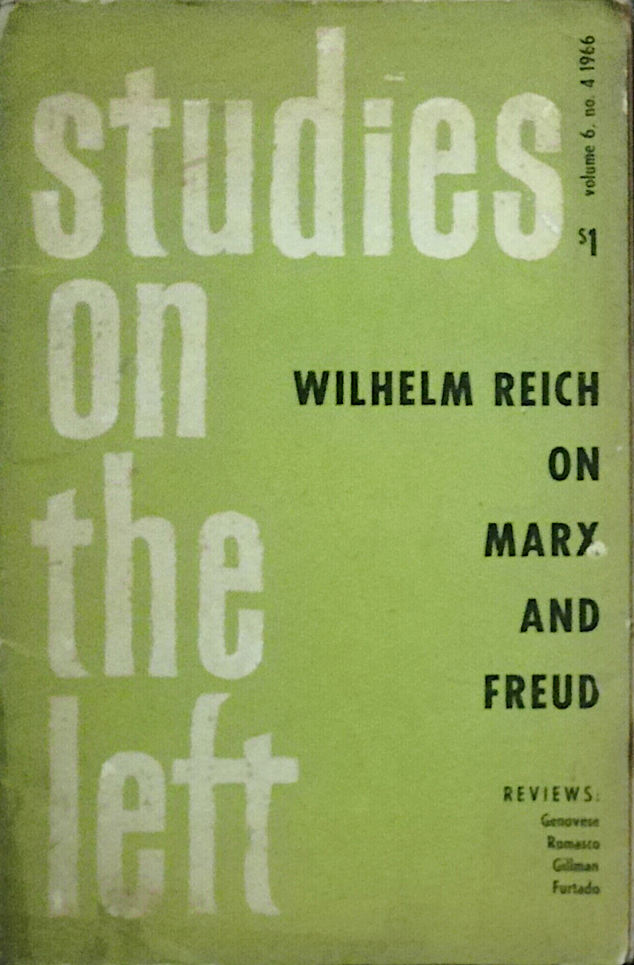 Studies on the left - Wilhelm Reich on Marx and …