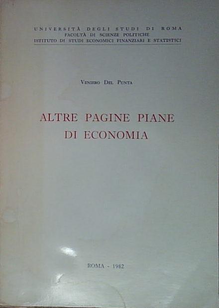 altre pagine piane di economia